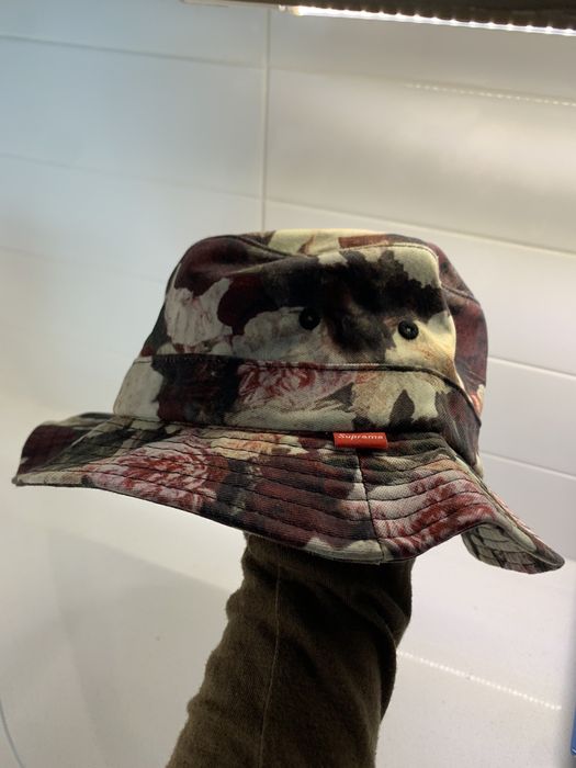 Supreme Supreme Power Corruption Lies Floral Bucket Hat | Grailed