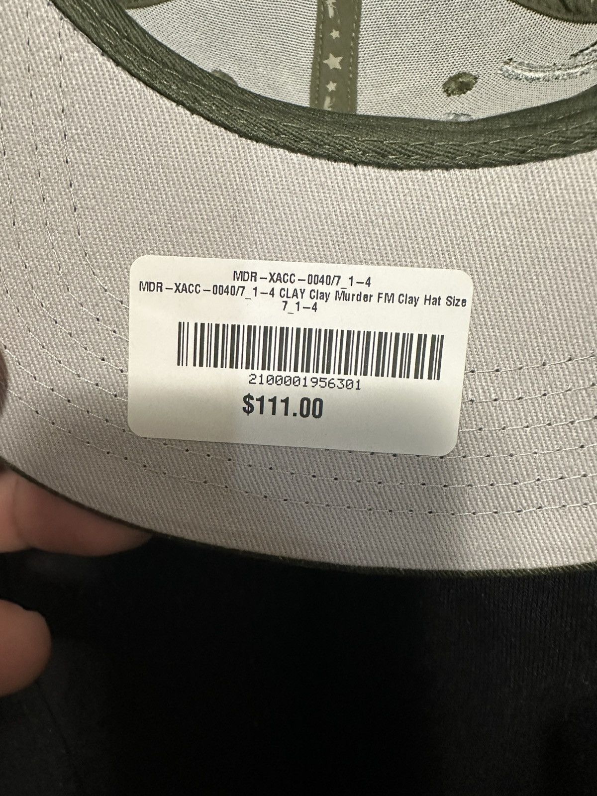 murd333r.fm Murd33r FM 7 1/4 Military Green Fitted Hat Size ONE SIZE - 6 Thumbnail