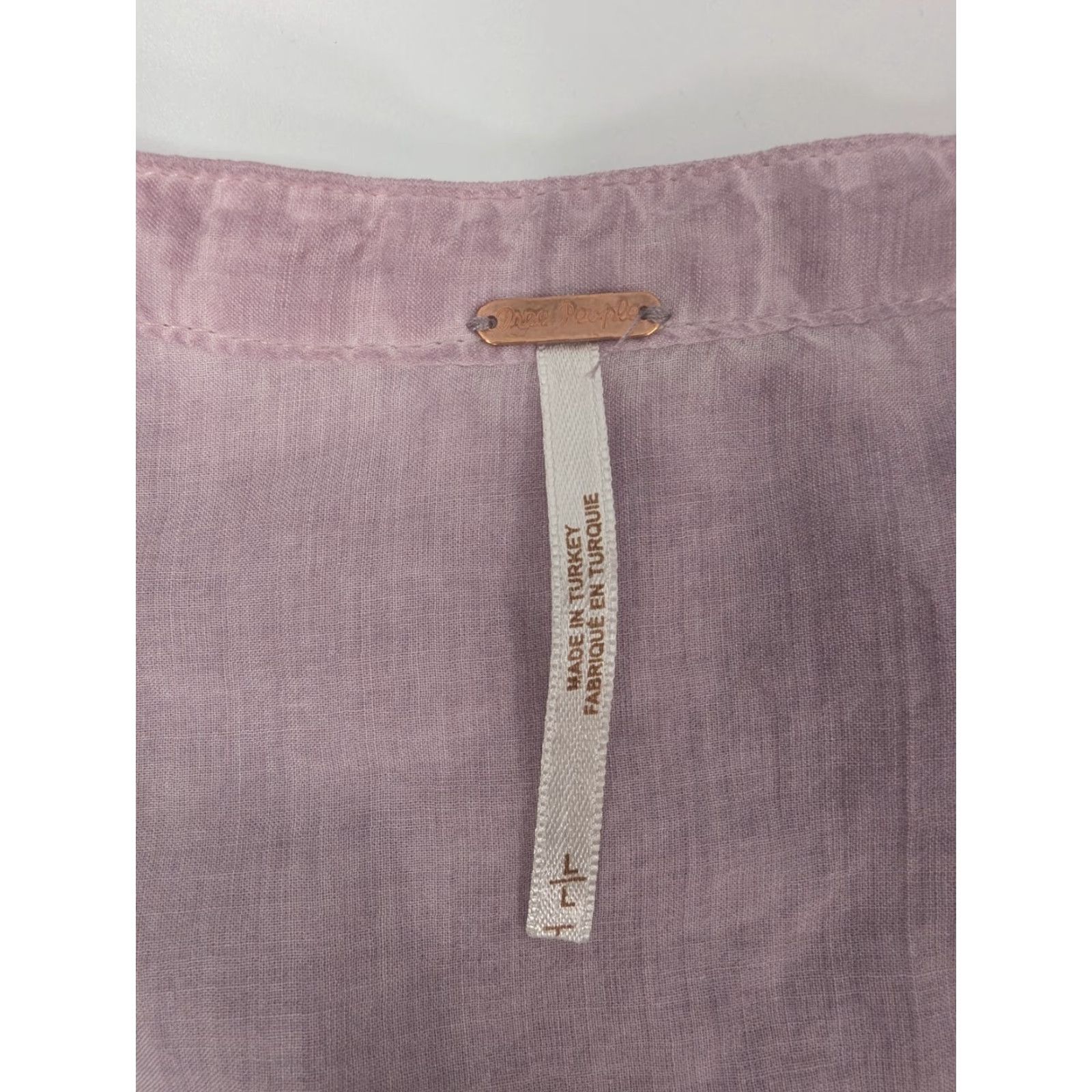Free People VINTAGE Free People Pullover Shirt Women L Purple Drippy Washed? Size L / US 10 / IT 46 - 7 Thumbnail