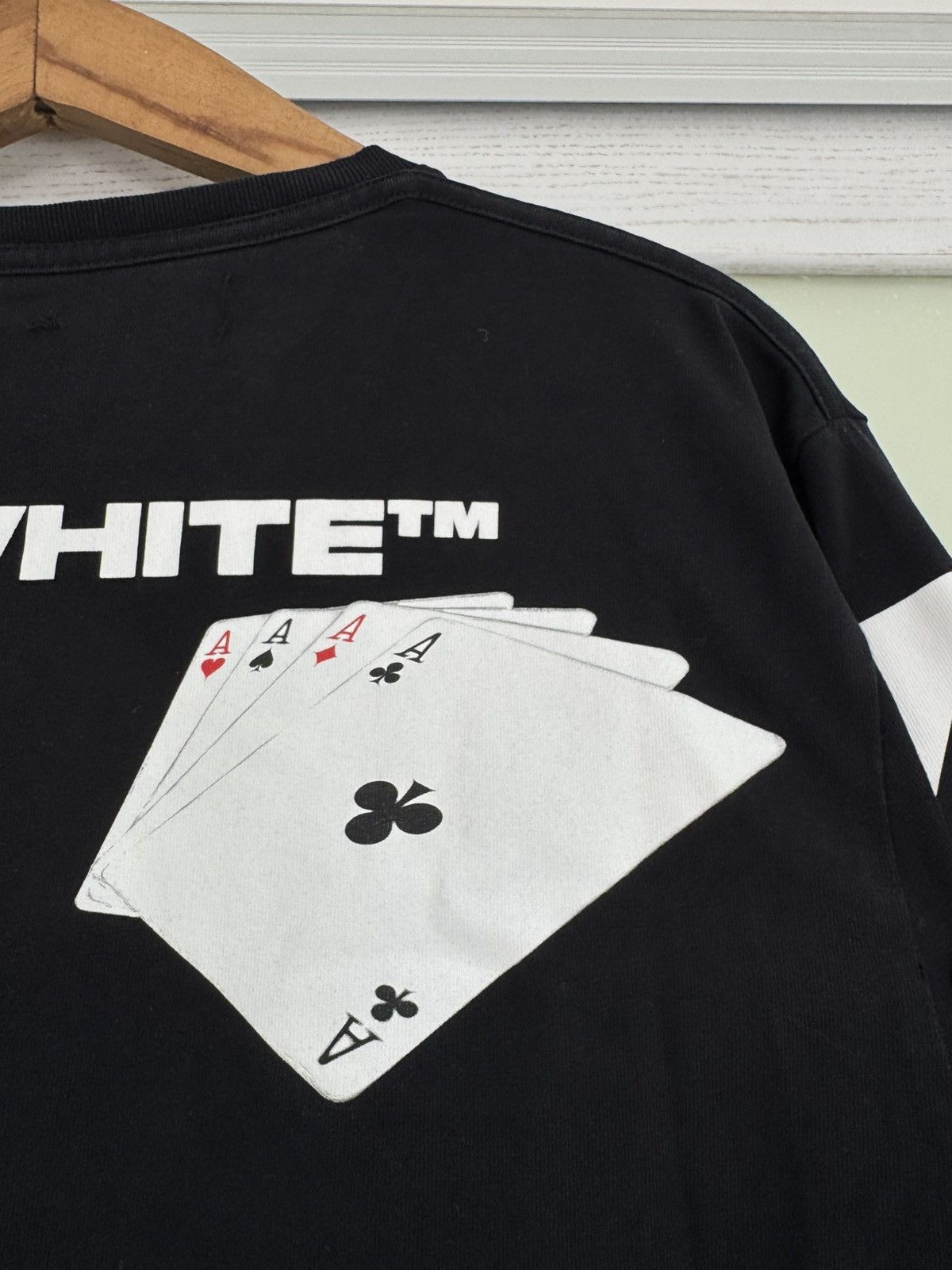 Off-White Off White x Virgil Abloh Hand Card Long Sleeve Tee Black Size US L / EU 52-54 / 3 - 9 Thumbnail