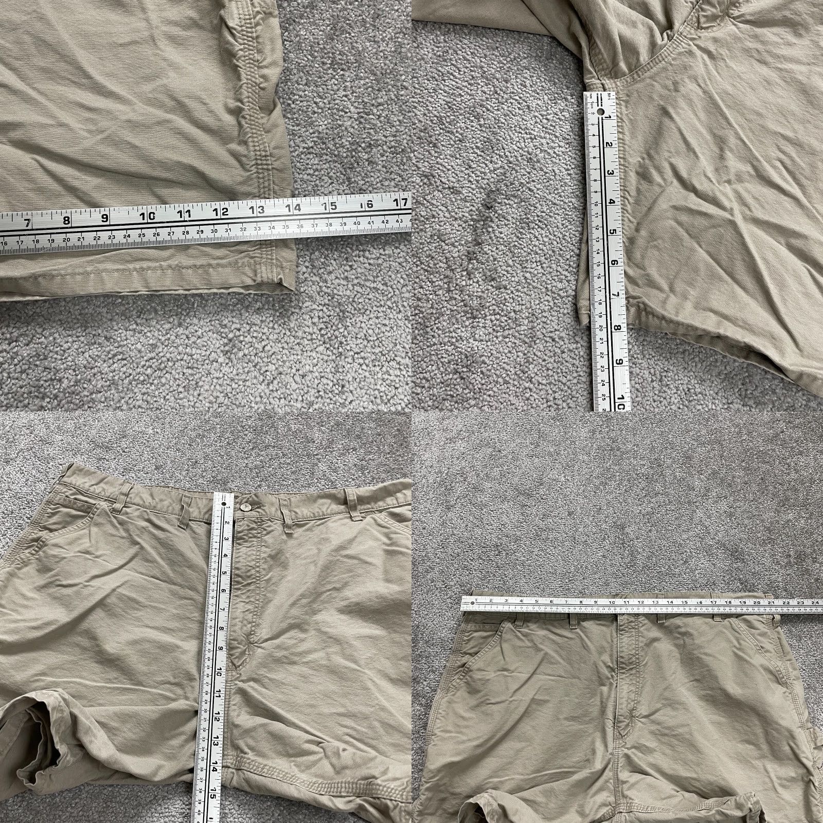 Carhartt Carhartt B144 Chino Shorts Men Brown Khaki Cotton Flat Front Outdoor Casual 42x8 Size US 42 / EU 58 - 8 Thumbnail