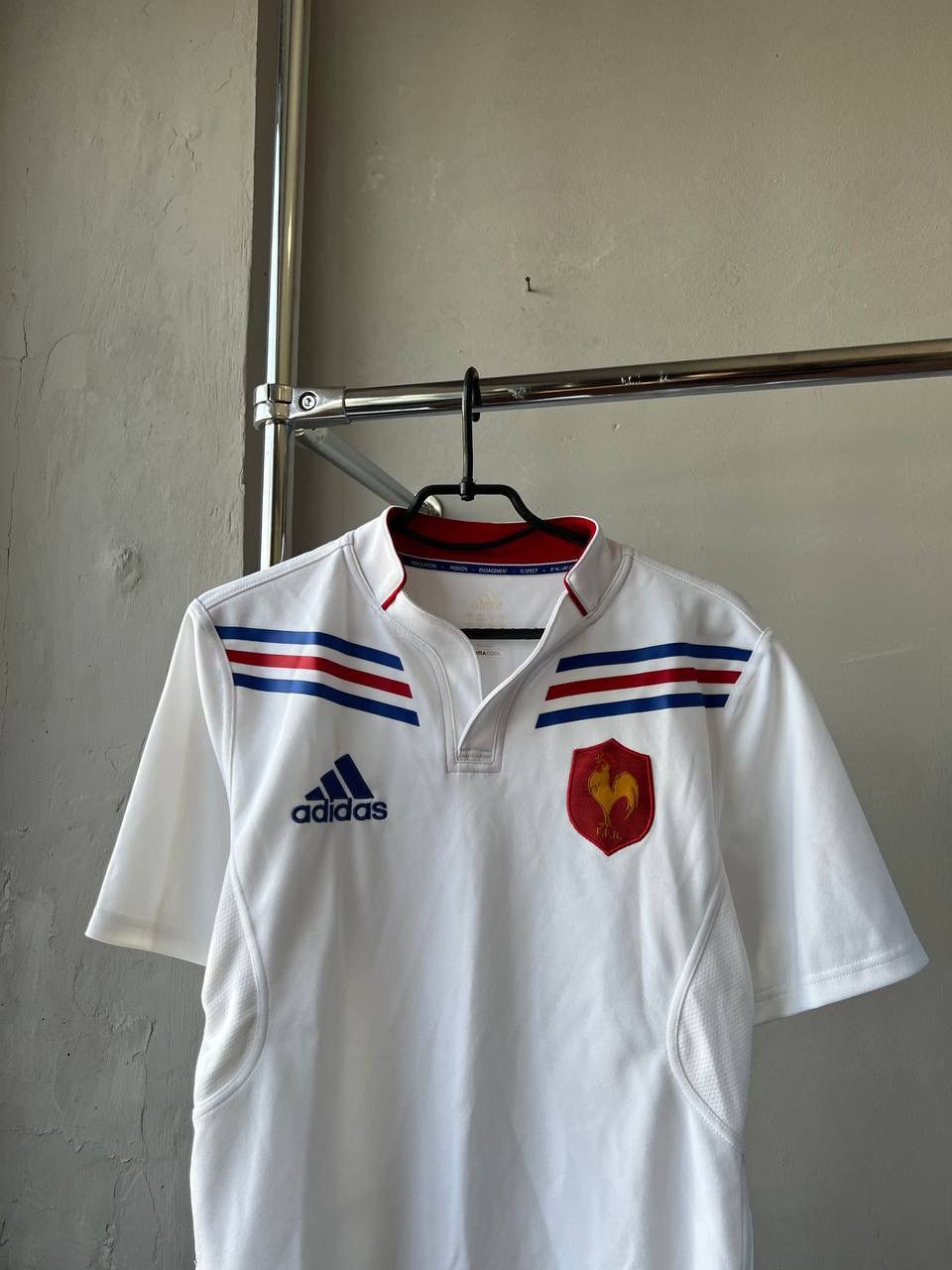 Adidas 2012/13 FRANCE TEAM AWAY RUGBY UNION SHIRT JERSEY ADIDAS SzS Size US S / EU 44-46 / 1 - 3 Thumbnail