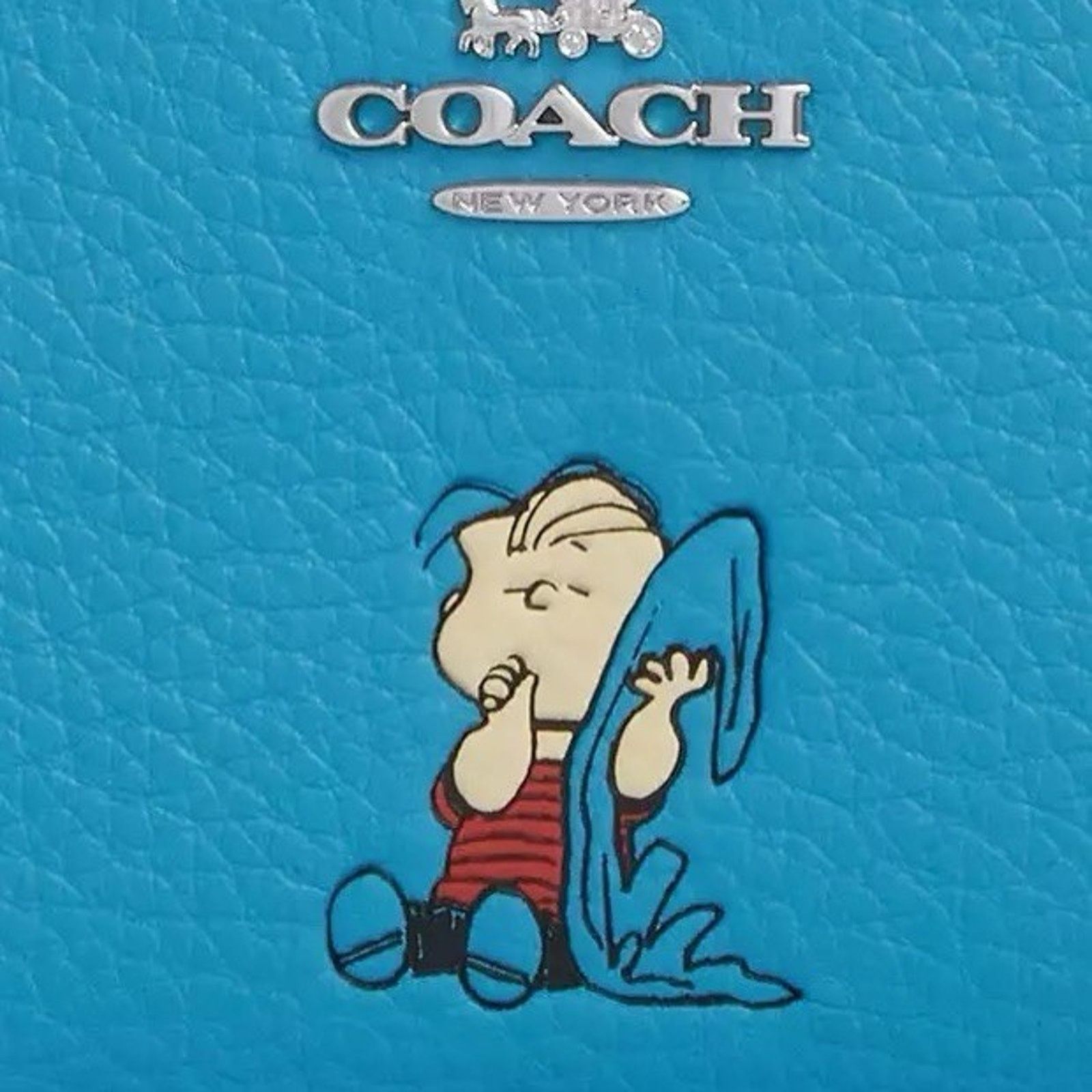 Coach NWT Coach x Peanuts 2025 Snap Wallet CBN91 Linus Blue Size ONE SIZE - 7 Thumbnail