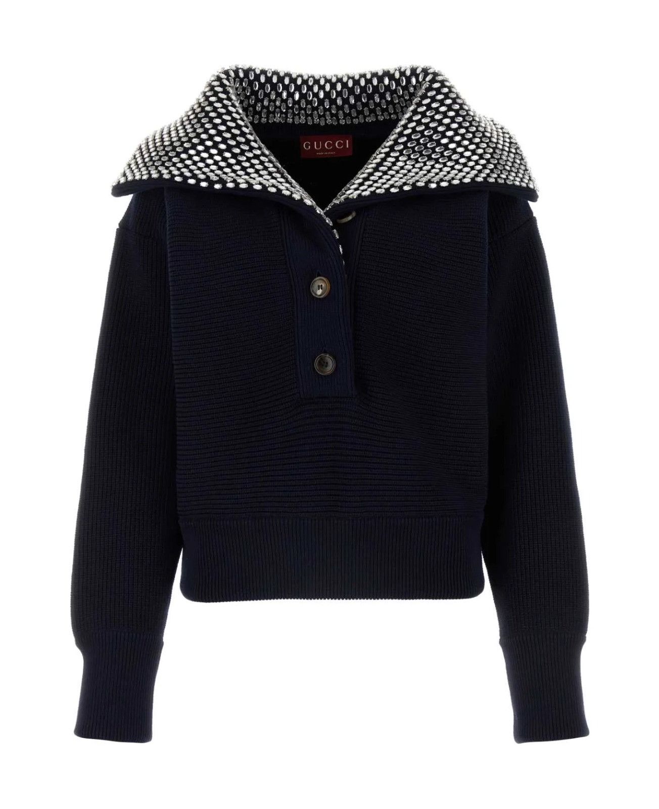 Gucci o1la5ras0526 Cotton Blend Sweater in Navy Size XXS / US 00 / IT 34 - 1 Preview