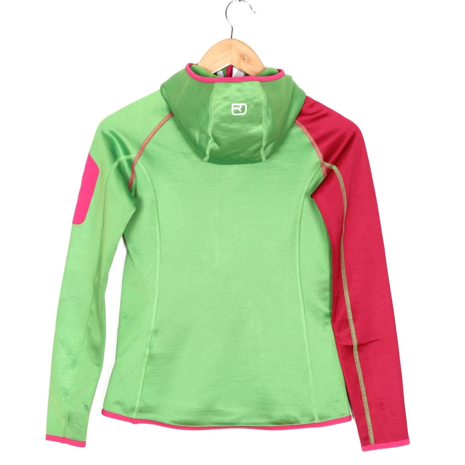 ORTOVOX Ortovox Shirt Womens XS Green Merino Inside Half Zip Hoodie Sweatshirt Women Size VR3187 Size XS / US 0-2 / IT 36-38 - 3 Thumbnail