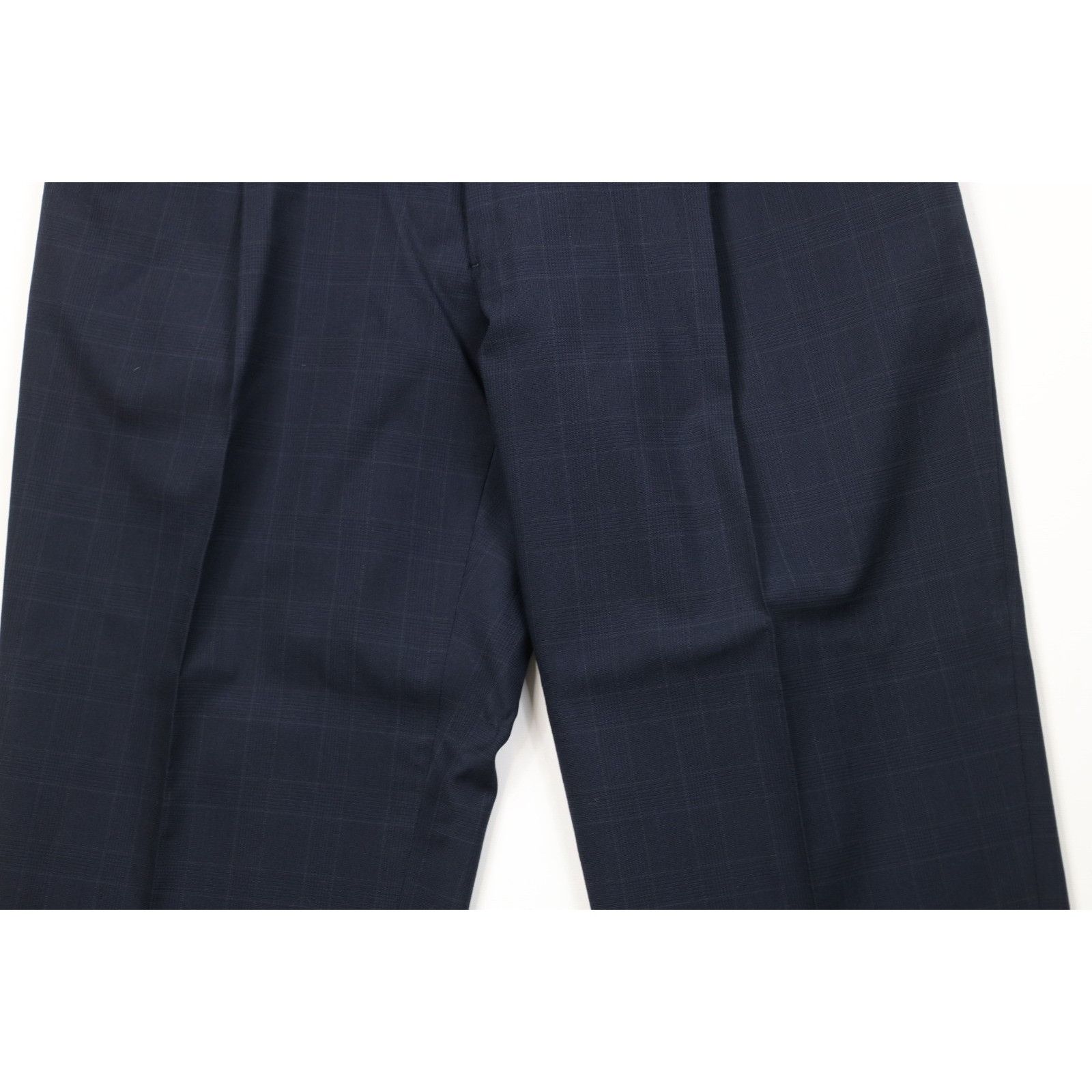 Vintage Vintage 90s Streetwear 2 Piece Wool Suit Wedding Blue Size 42R - 14 Thumbnail