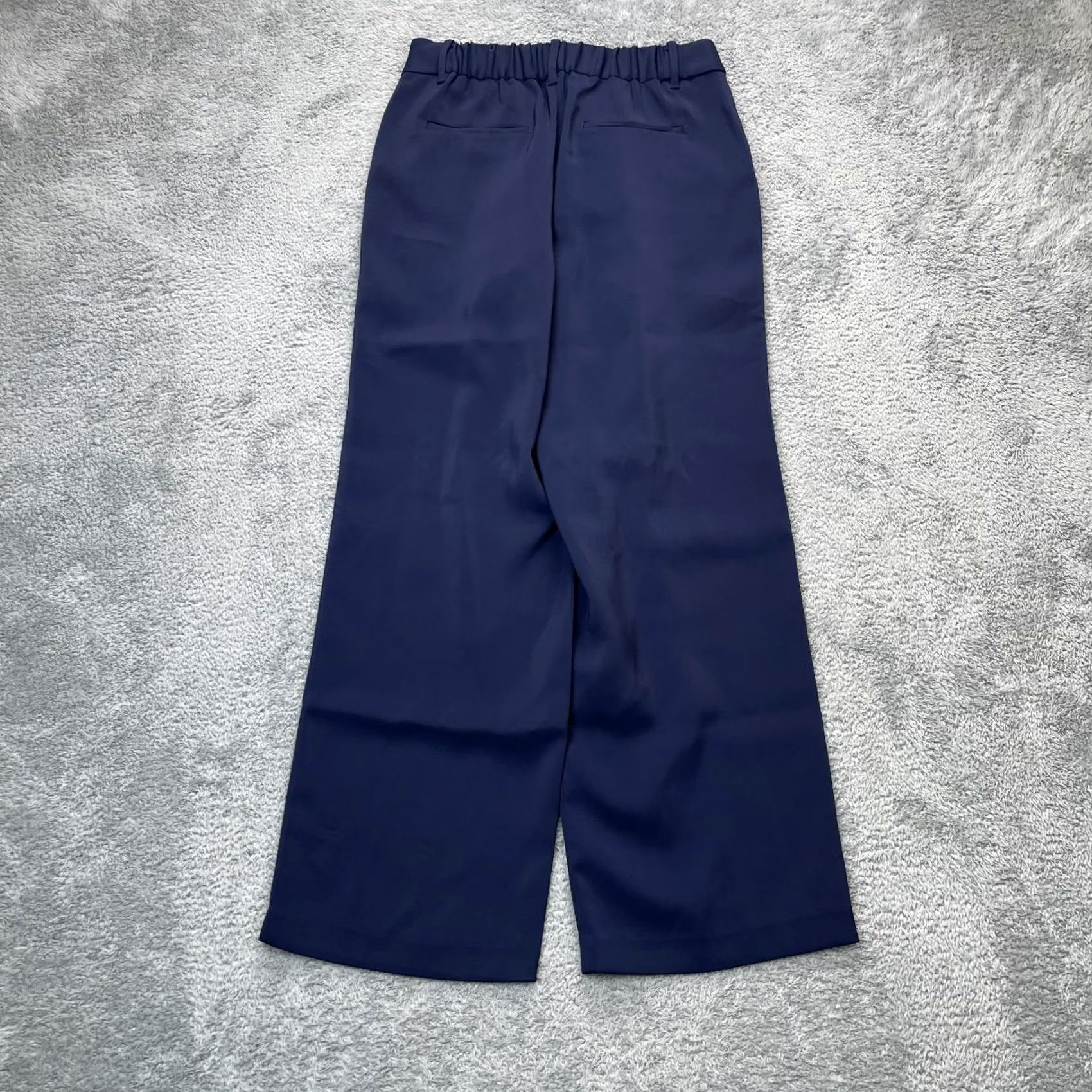 Quince Quince Pants Womens 6 Blue Dress Pleated Straight Leg Stretch Formal Office Wear Size 28" / US 6 / IT 42 - 5 Thumbnail