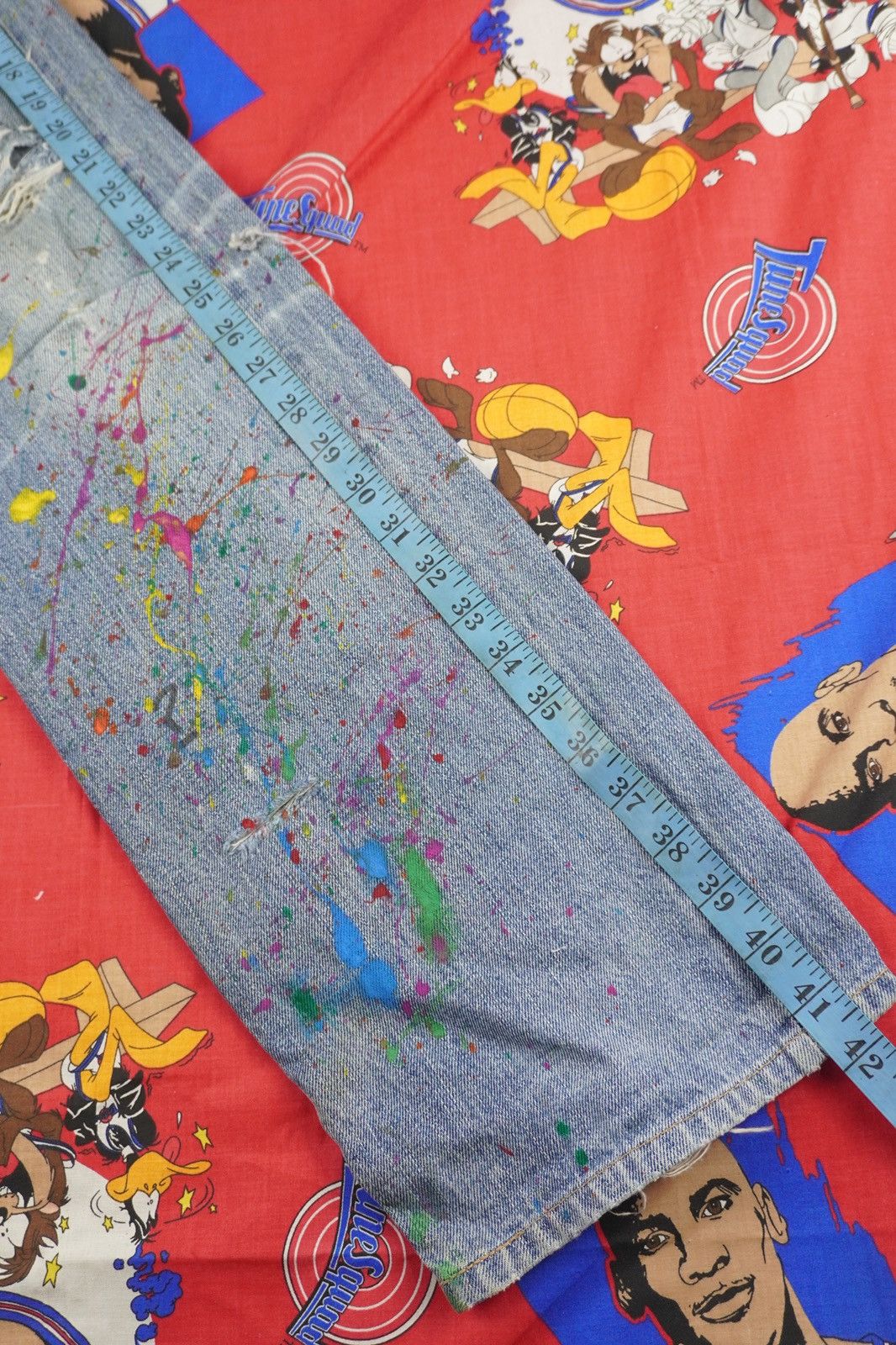 Levi's Vintage Clothing VTG Levi's 502 Big E JAPAN Made Painted Splash Distressed Size US 32 / EU 48 - 20 Thumbnail
