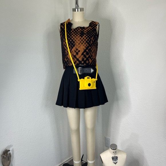 3.1 Phillip Lim 3.1 Phillip Lim Scuba Pixelated Flame Border Sleeveless Top Size XS / US 0-2 / IT 36-38 - 9 Thumbnail