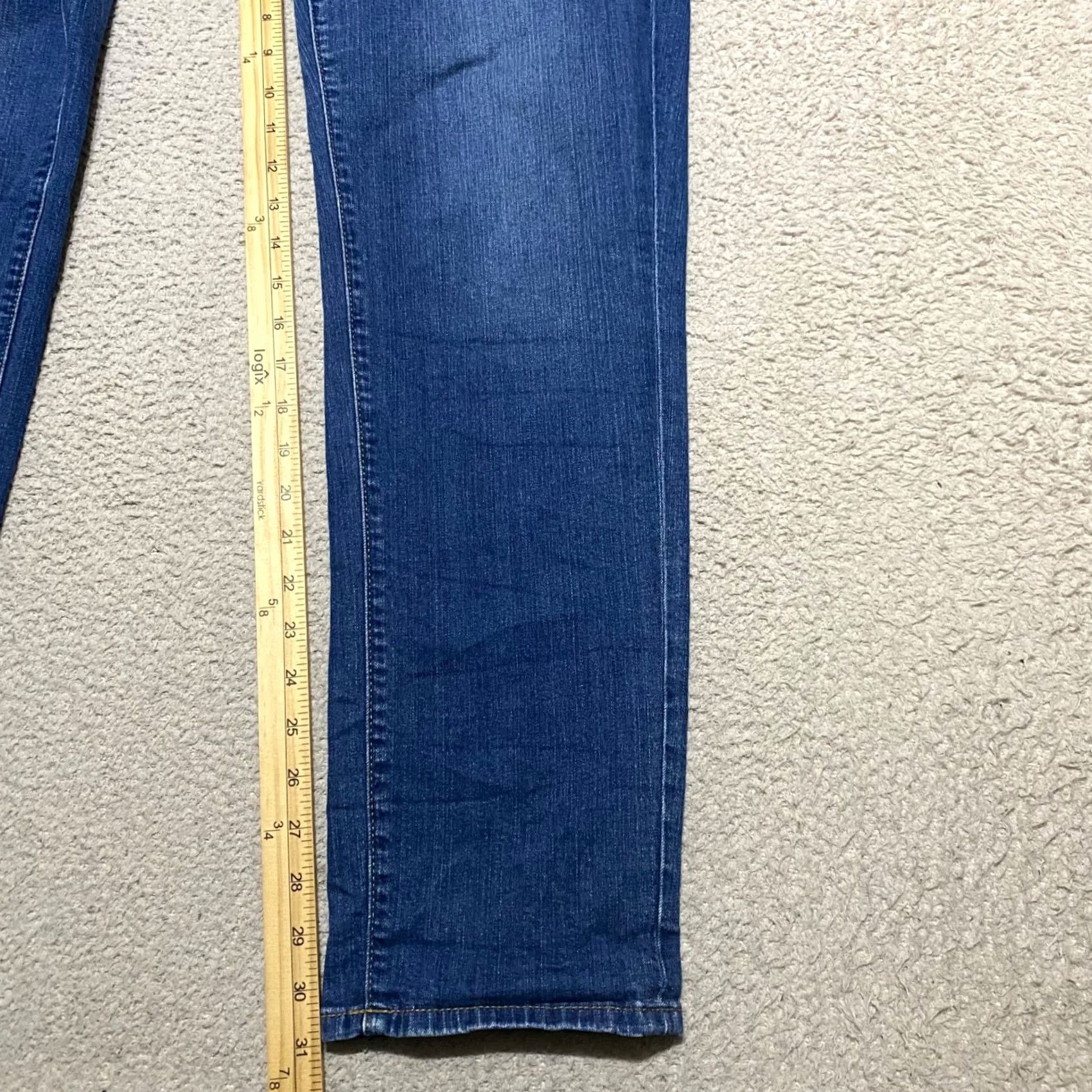 Torrid Torrid Jeans 12 Tall Blue Denim Medium Wash Boyfriend Ankle Stretch Shirt Womens Pants Casual Regular Slim Fit Size 34" / US 12 / IT 48 - 6 Thumbnail