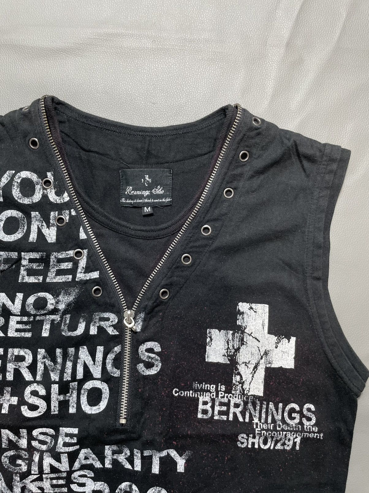 If Six Was Nine Bernings Sho Poem Goth punk Tshirt vkei opium style Size US M / EU 48-50 / 2 - 2 Thumbnail