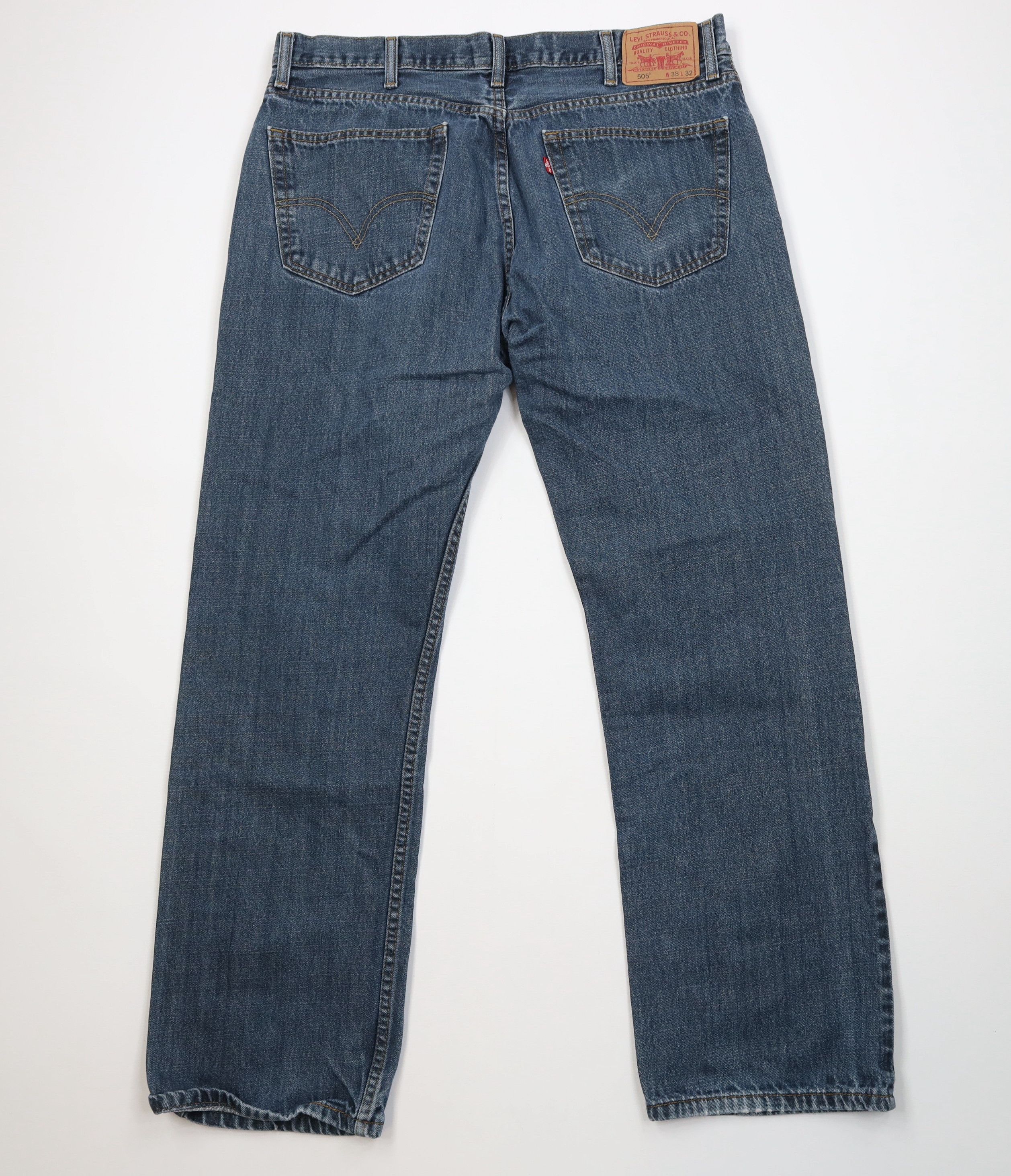 Levi's Vintage Y2K Levis 505 Regular Fit Straight Leg Denim Jeans Size US 38 / EU 54 - 10 Thumbnail