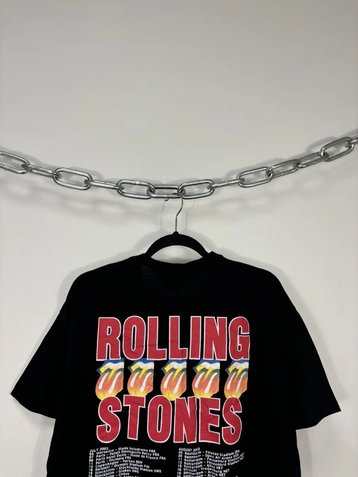 Band Tees × The Rolling Stones × Vintage Vintage The Rolling Stones 2003 Licks Tour Black Band Tee Size US L / EU 52-54 / 3 - 8 Thumbnail