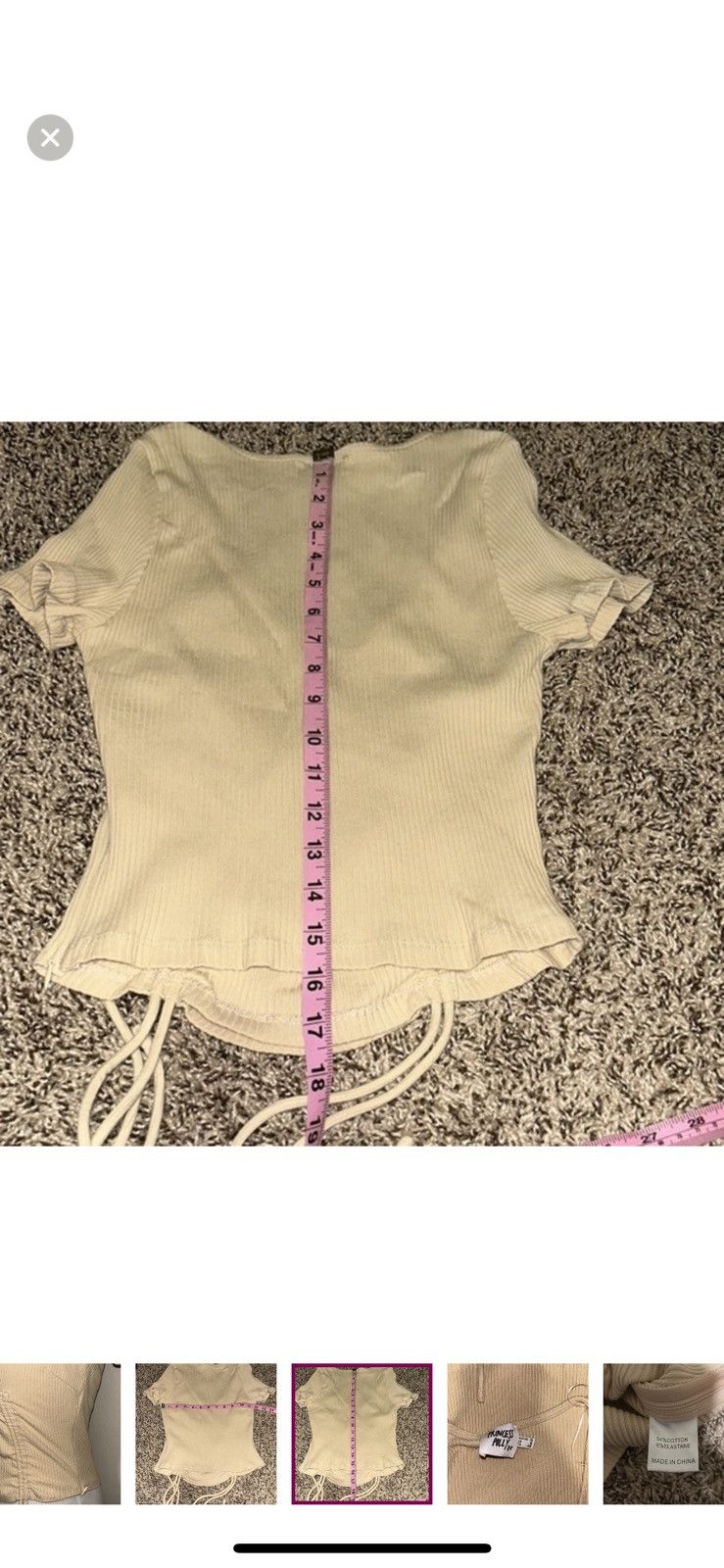 PRINCESS POLLY Princess Polly Carmen drawstring surplice top size 8 Size M / US 6-8 / IT 42-44 - 6 Thumbnail
