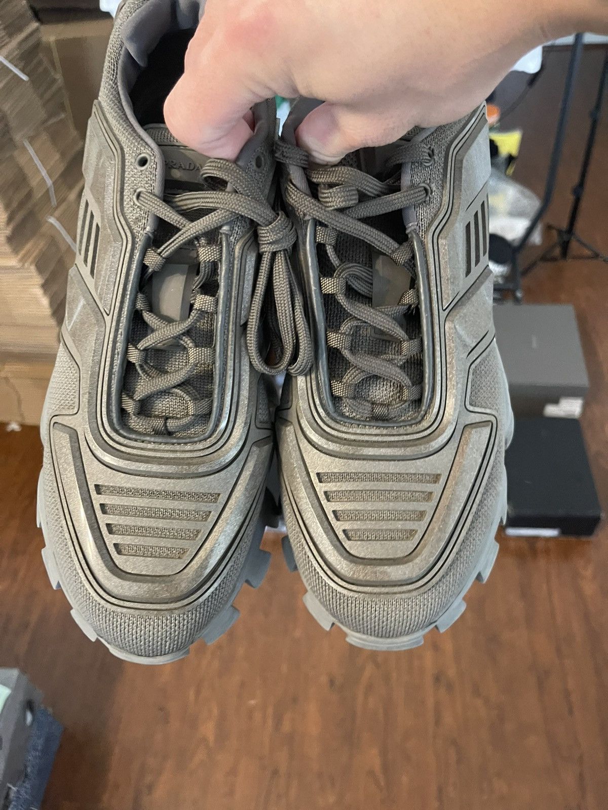 Prada Prada Cloudbusts Grey VERY CLEAN NO BOX 41EU/8US Size US 8 / EU 41 - 3 Thumbnail
