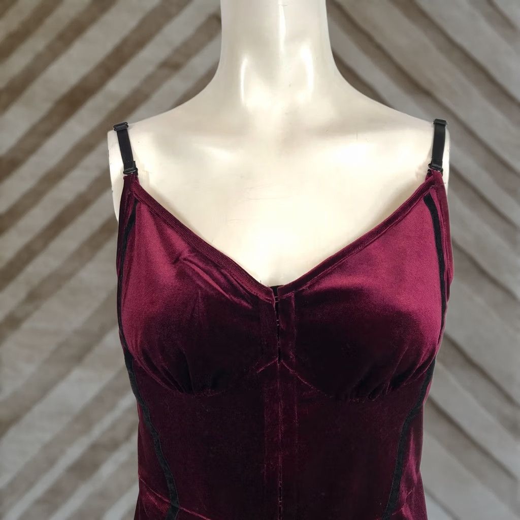 Cider CIDER WOMEN'S XL BLOUSE WINE HOLIDAY VELOUR BODYSUIT Size XL / US 12-14 / IT 48-50 - 1 Thumbnail