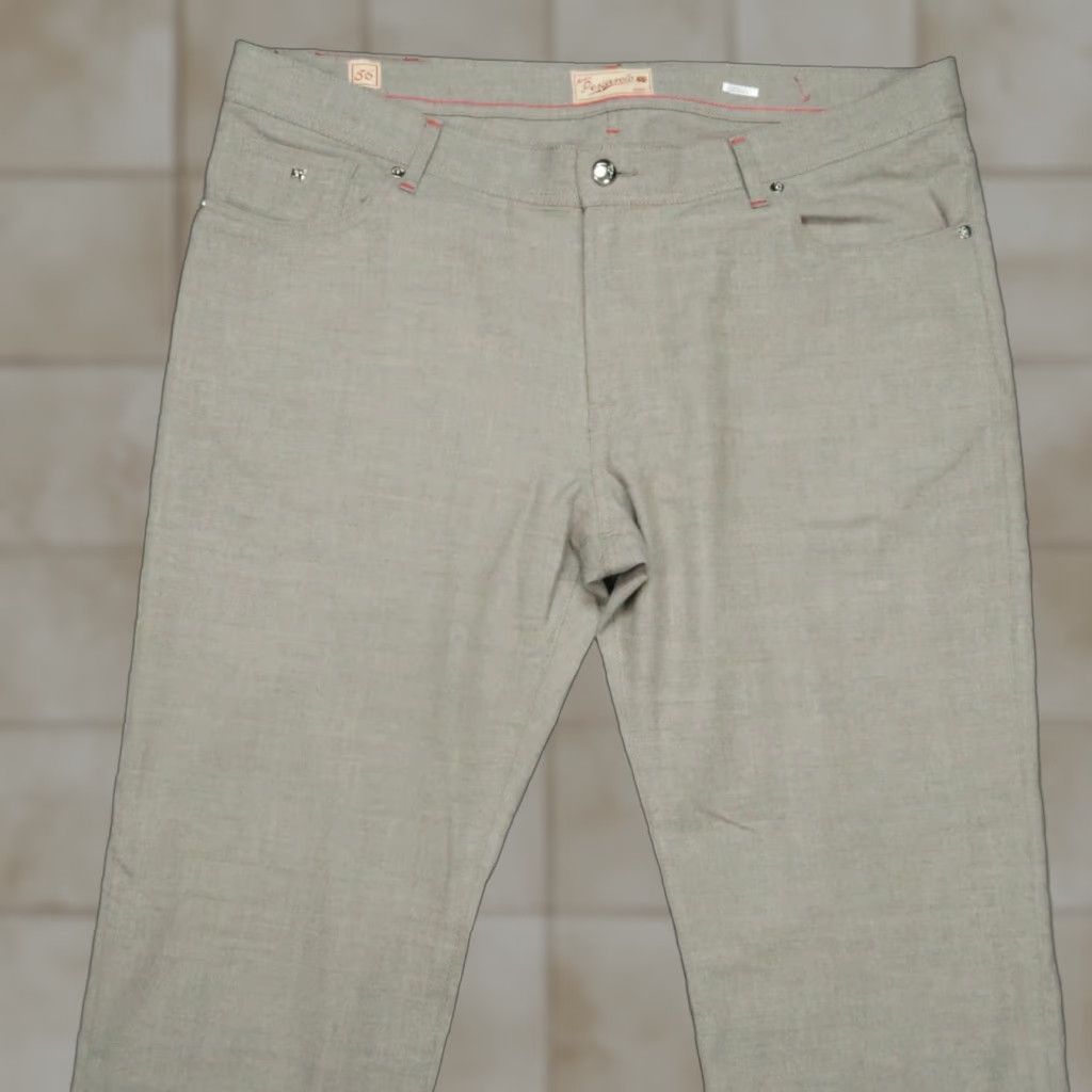 Vintage Marco Pescarolo Pants Men 40 Brown 5 Pocket Nerano M18 Cashmere Trouser 40x30 Size US 40 / EU 56 - 1 Thumbnail