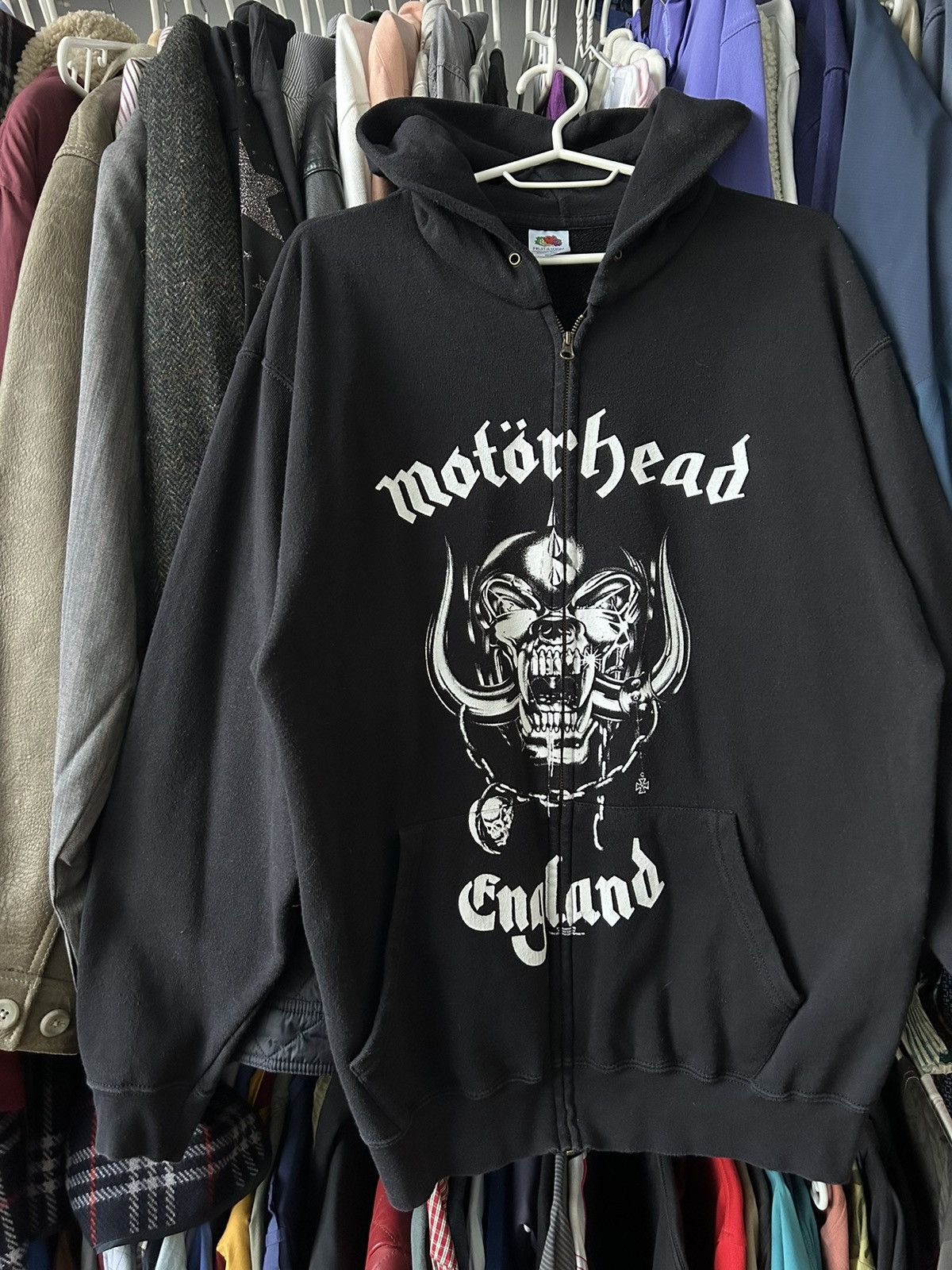 Band Tees × Vintage Vintage Motorhead 90’s Hoodie Zip Rock Band Size US L / EU 52-54 / 3 - 2 Thumbnail