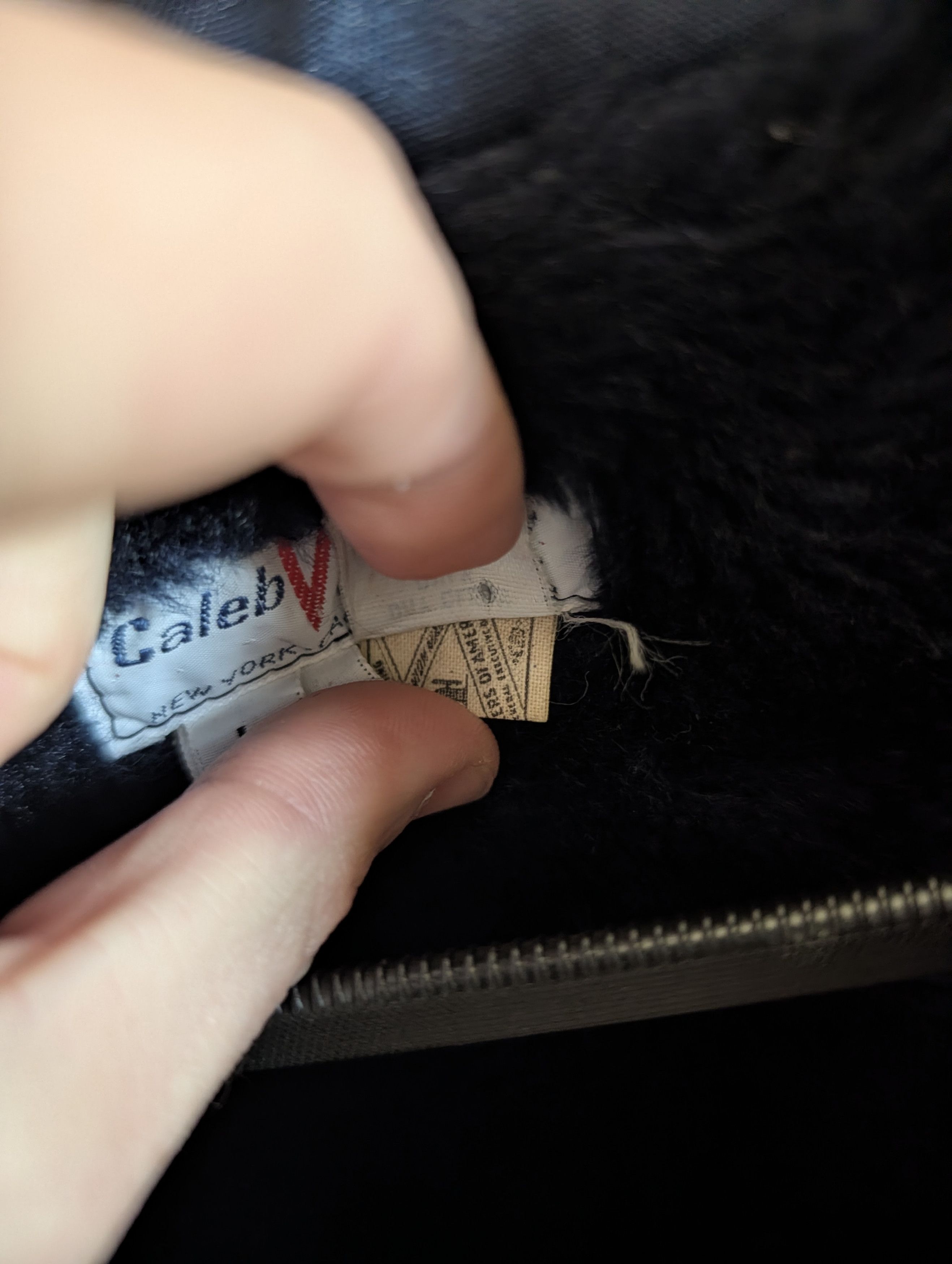 Vintage CALEB V SMITH & SON Faux Fur Lined Navy Parka Vintage Size US L / EU 52-54 / 3 - 13 Thumbnail