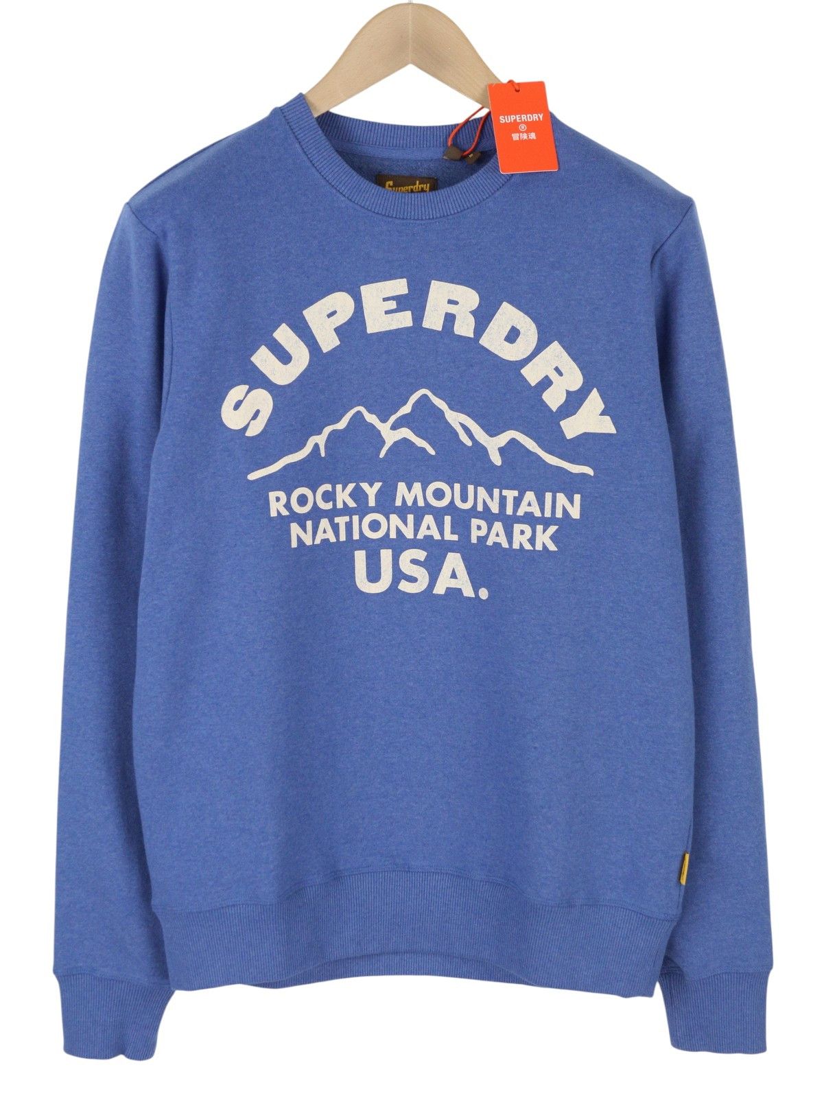 Superdry LO-FI OUTDOORS M Blue Melange Pullover 87119 Size US M / EU 48-50 / 2 - 1 Thumbnail