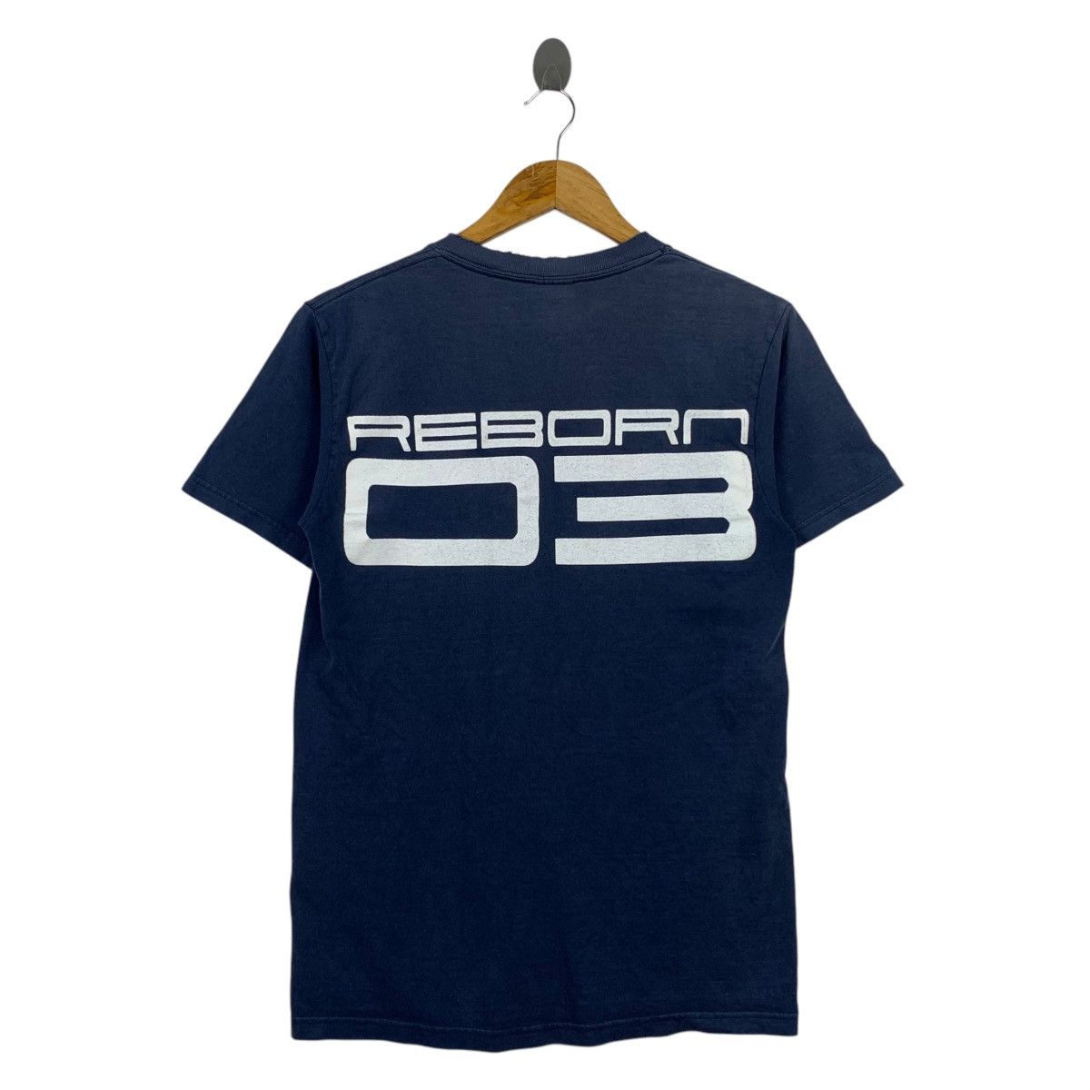 Japanese Brand VLIDGE REBORN 2003 Japanese Band Navy Short Sleeve Shirt Size US S / EU 44-46 / 1 - 4 Thumbnail