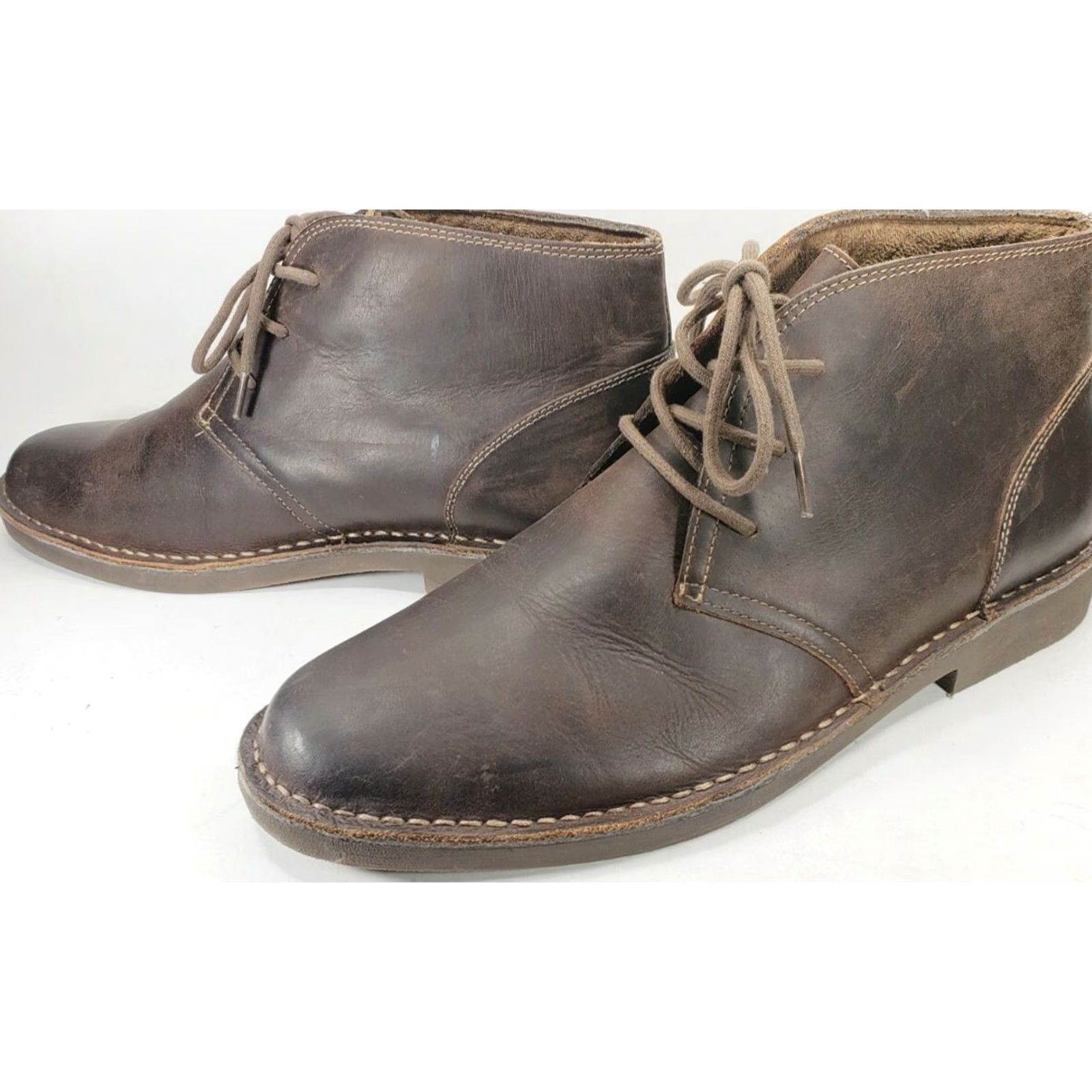 Chaps VINTAGE CHAPS CHUKKA DESERT BOOTS MEN'S 13M BROWN CASUAL Leather Finish Size US 13 / EU 46 - 2 Thumbnail