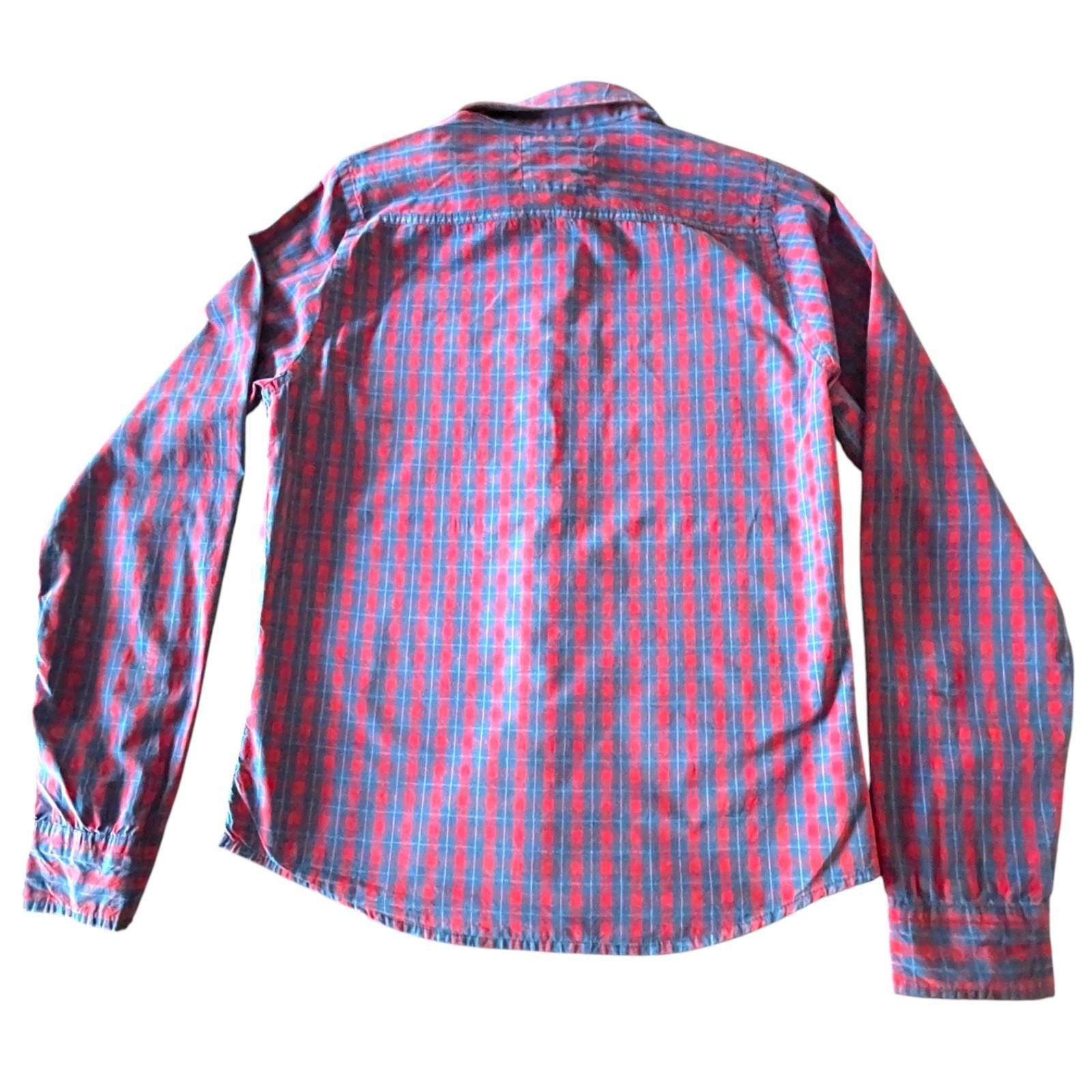 Hollister Hollister Men’s M Button Down Shirt Red Blue Check LS Size US M / EU 48-50 / 2 - 5 Thumbnail