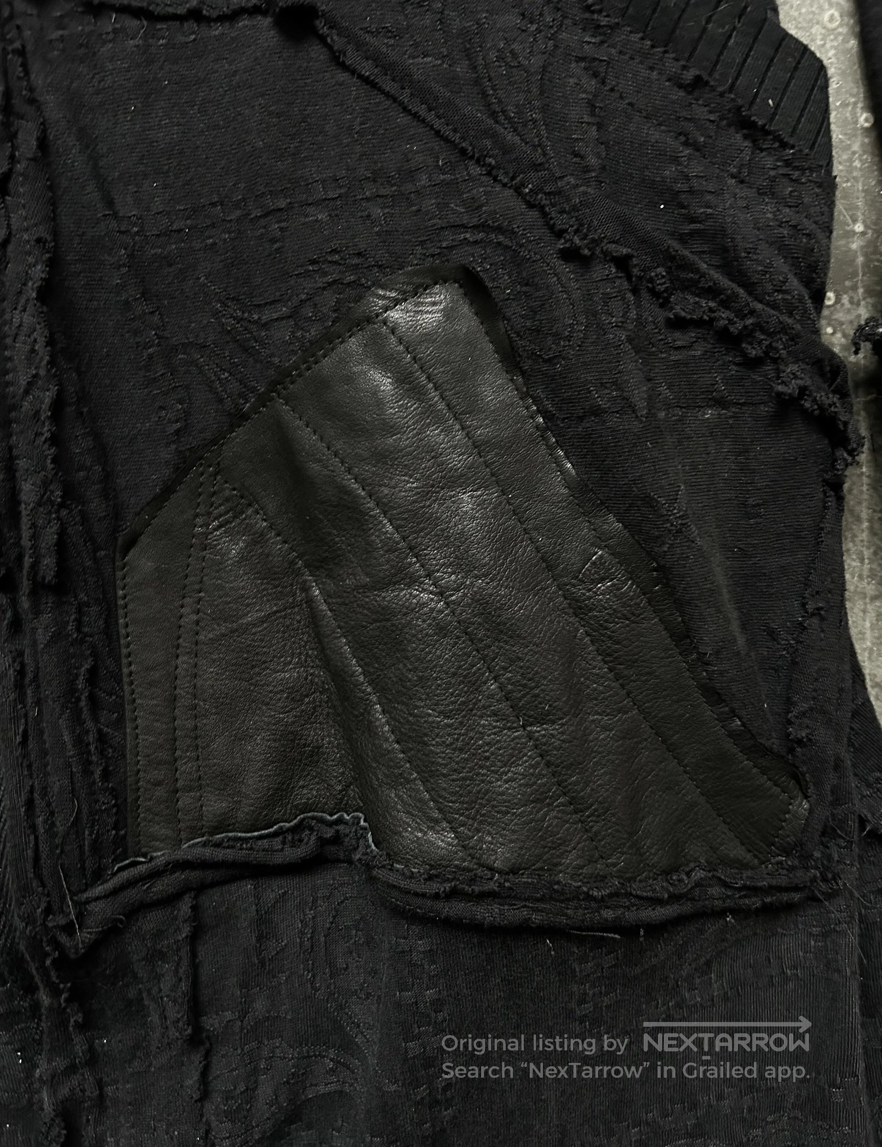 Japanese Brand black patchwork hooded outerwear jacket. Size US L / EU 52-54 / 3 - 8 Thumbnail