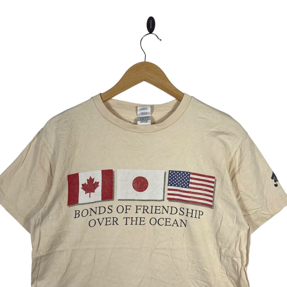 Vintage Yamate “Bonds of Friendship Over the Ocean” Graphic T-Shirt Size US M / EU 48-50 / 2 - 2 Thumbnail