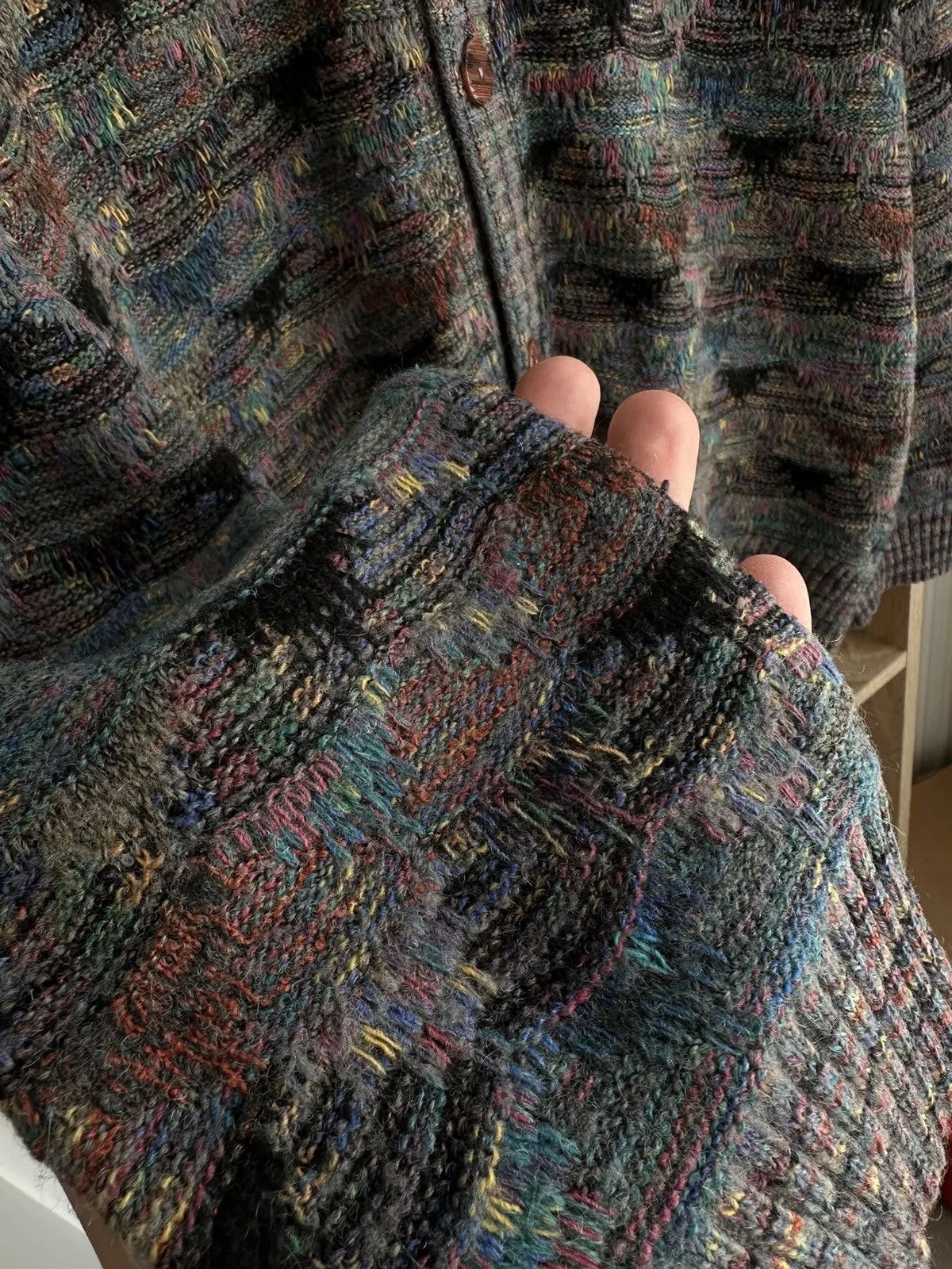 Missoni × Vintage Vintage Missoni Knit Wool Cardigan Iconic Rainbow Sweater Size US M / EU 48-50 / 2 - 15 Thumbnail