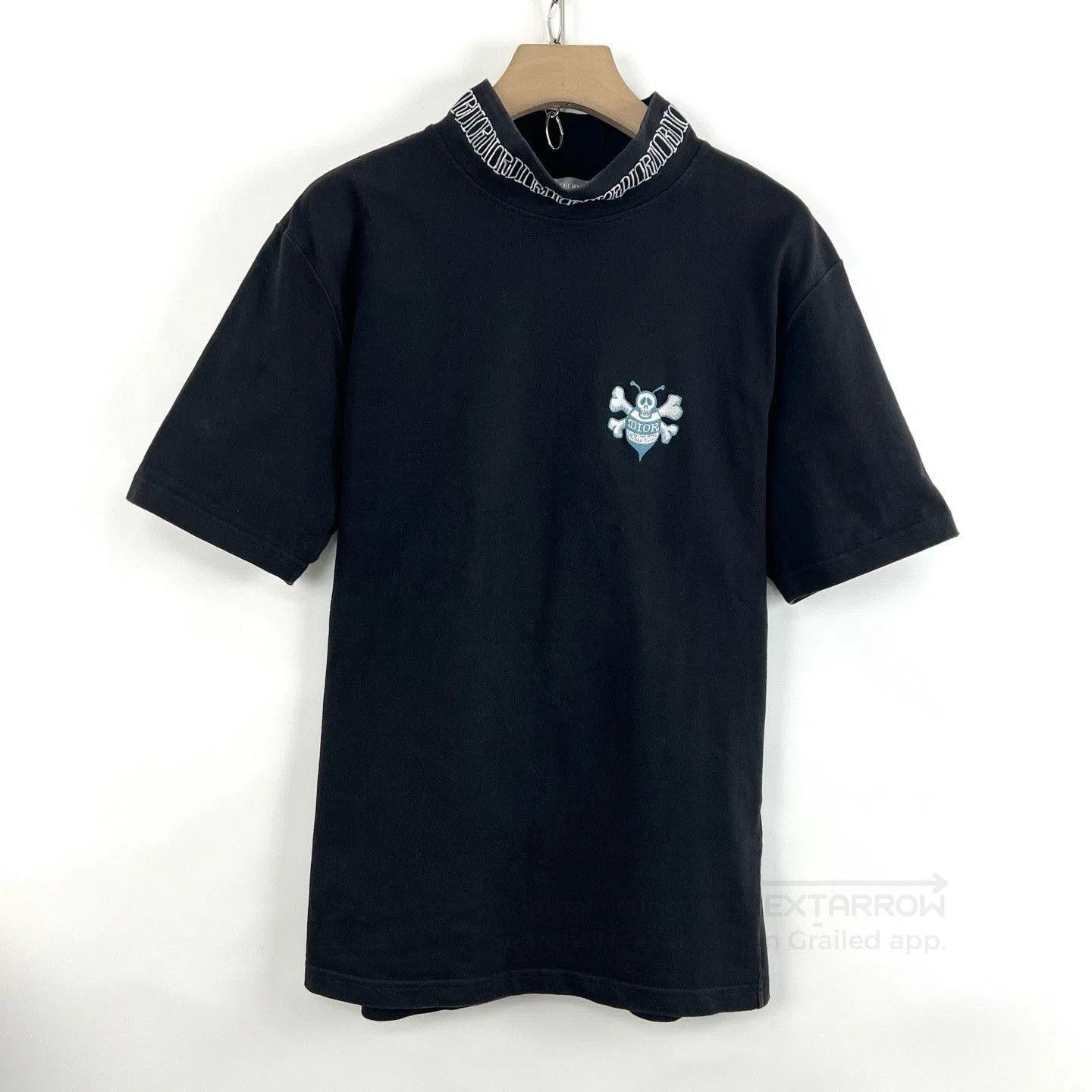 Dior Dior Black High Neck Embroidered Bee Top. Size XXS / US 00 / IT 34 - 1 Thumbnail