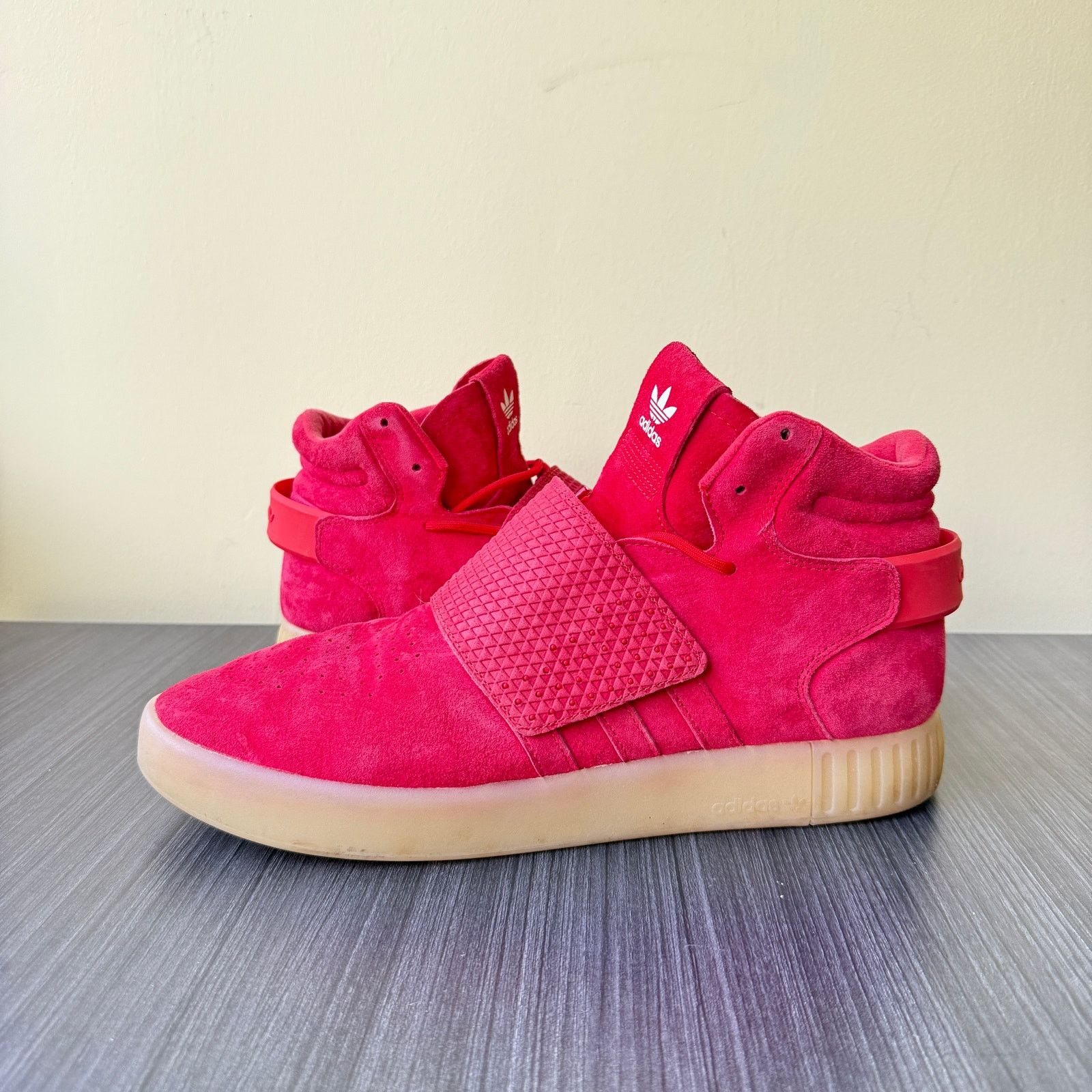 Adidas Adidas Tubular Invader Strap Red Boots Shoes Sneakers Size US 11.5 / EU 44-45 - 1 Thumbnail