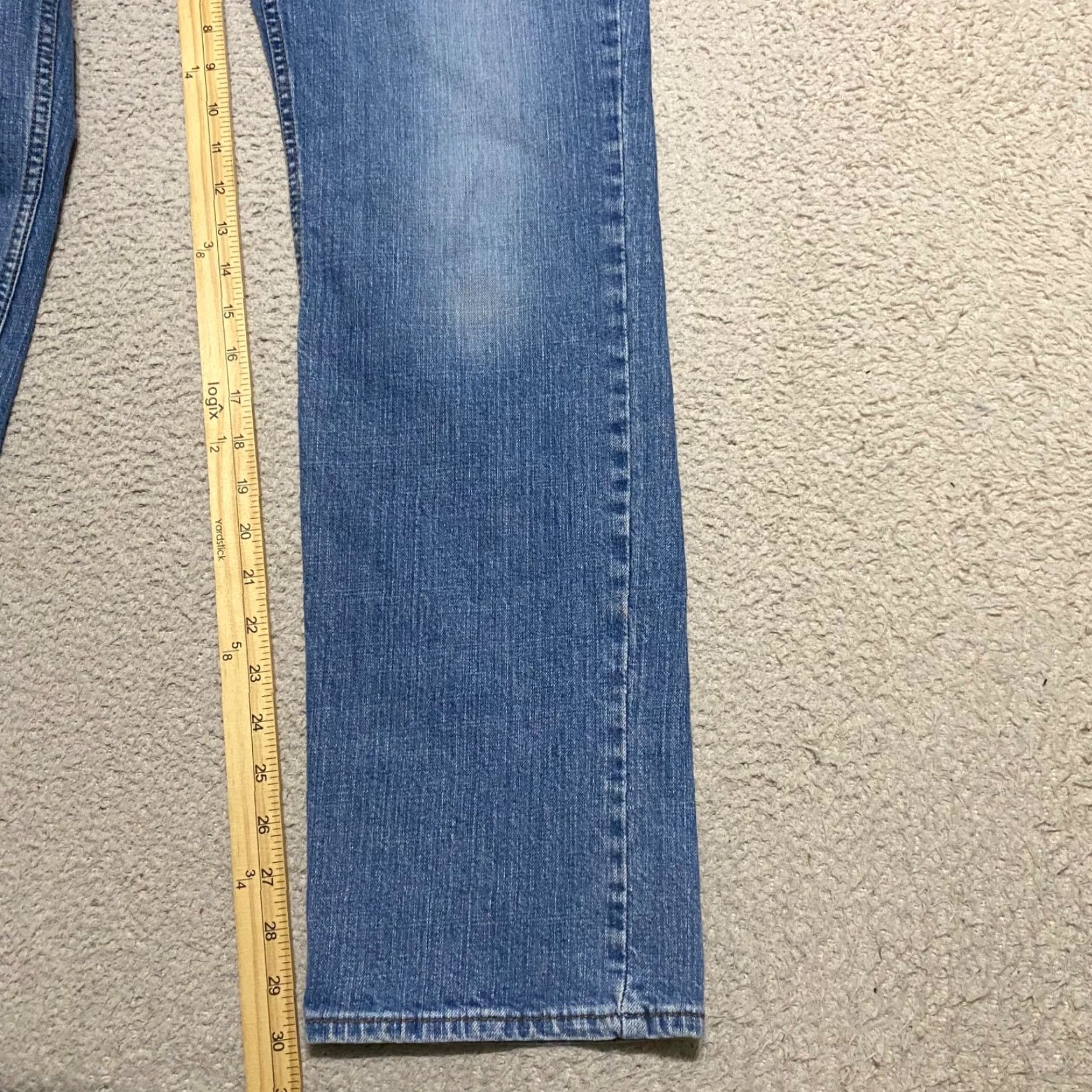 Levi's Levi's Signature Mens Jeans Blue Denim Medium Wash Straight Mid Rise 32x32 5-Pocket Regular Waist Size US 32 / EU 48 - 6 Thumbnail