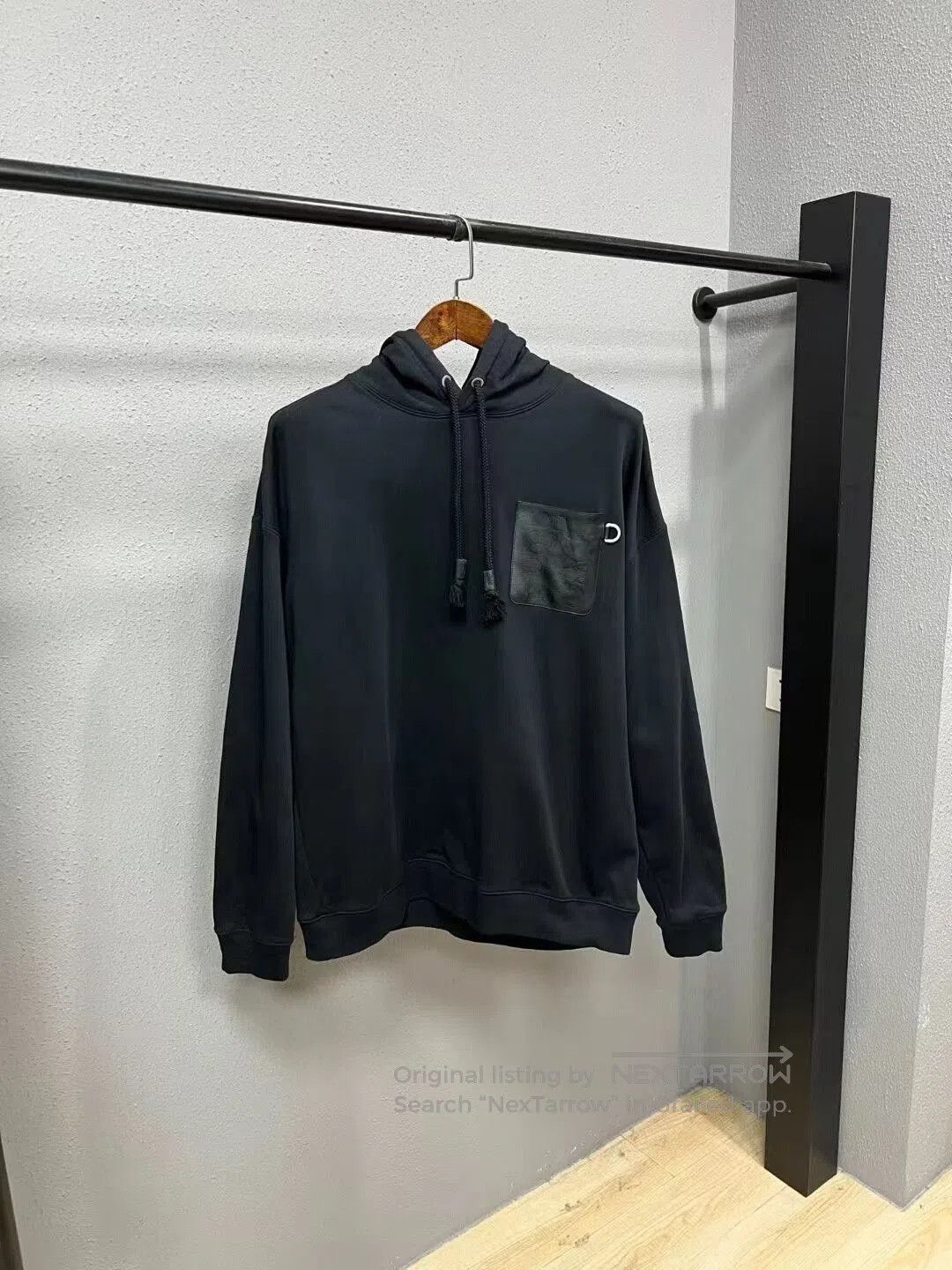 Loewe Loewe Black Textured Hooded Sweatshirt. Size US XL / EU 56 / 4 - 1 Thumbnail