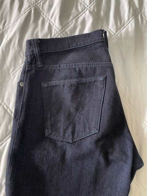 Pure Blue Japan XX-18oz-019 Relaxed Tapered Double Indigo Jeans Size US 35 - 5 Thumbnail
