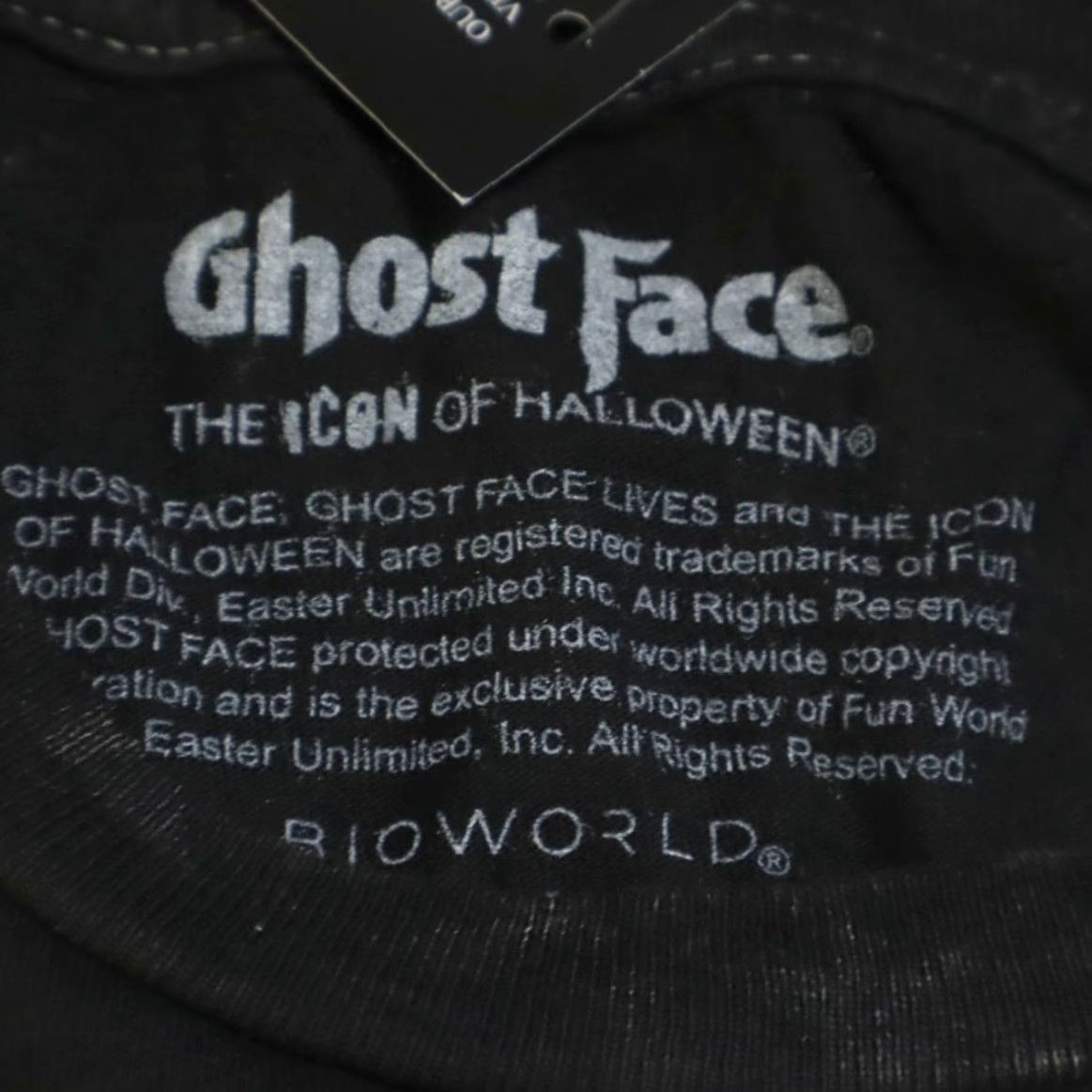 Vintage Ghost Face T-Shirt Men Black Acid Wash Ghost Face Let's Watch Scary Movies M Shirt 90s? Size US M / EU 48-50 / 2 - 5 Thumbnail