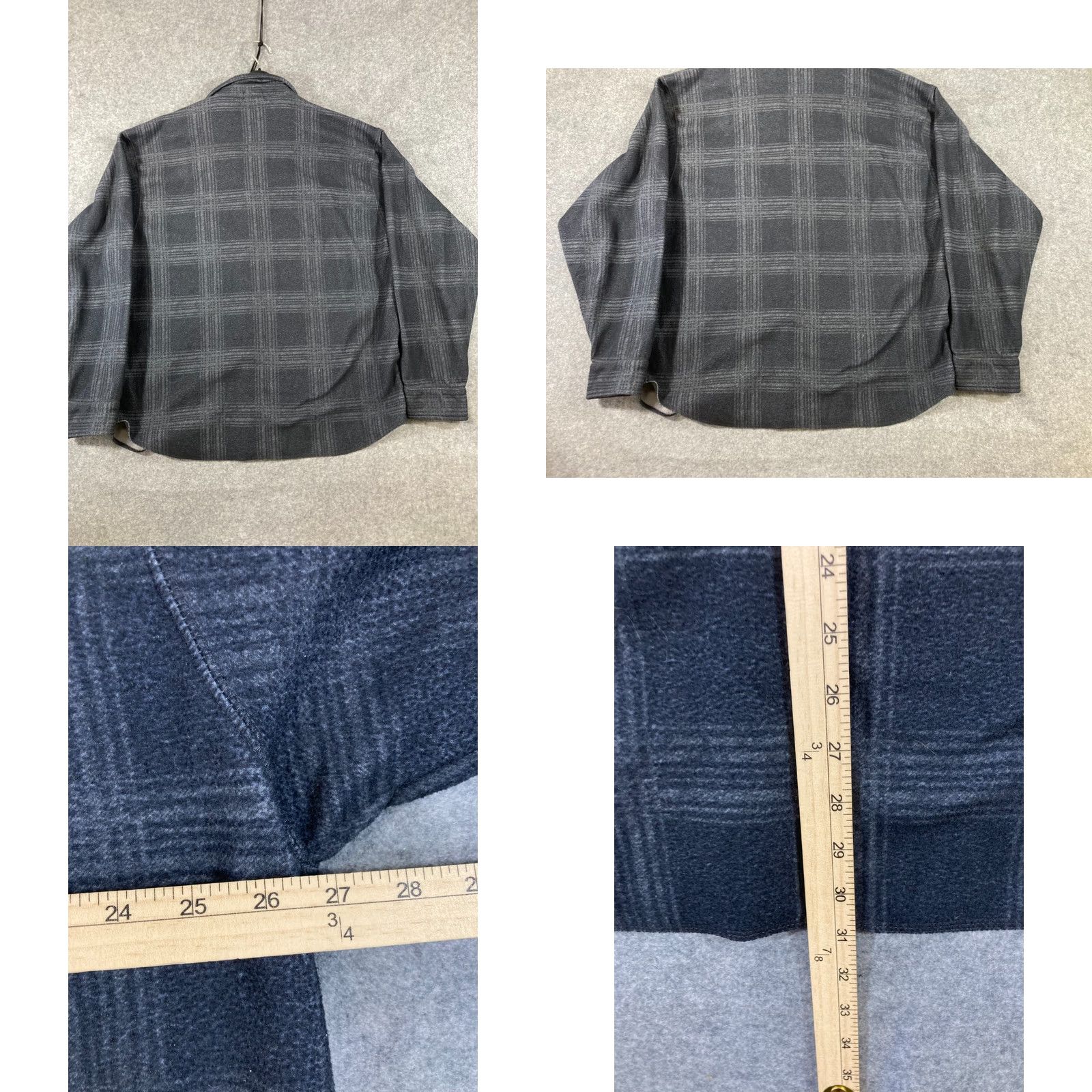 J.Crew J.CREW Button-Up Shirt Mens XL Gray Plaid Fleece Long Sleeve Pockets Outdoor Size US XL / EU 56 / 4 - 8 Thumbnail