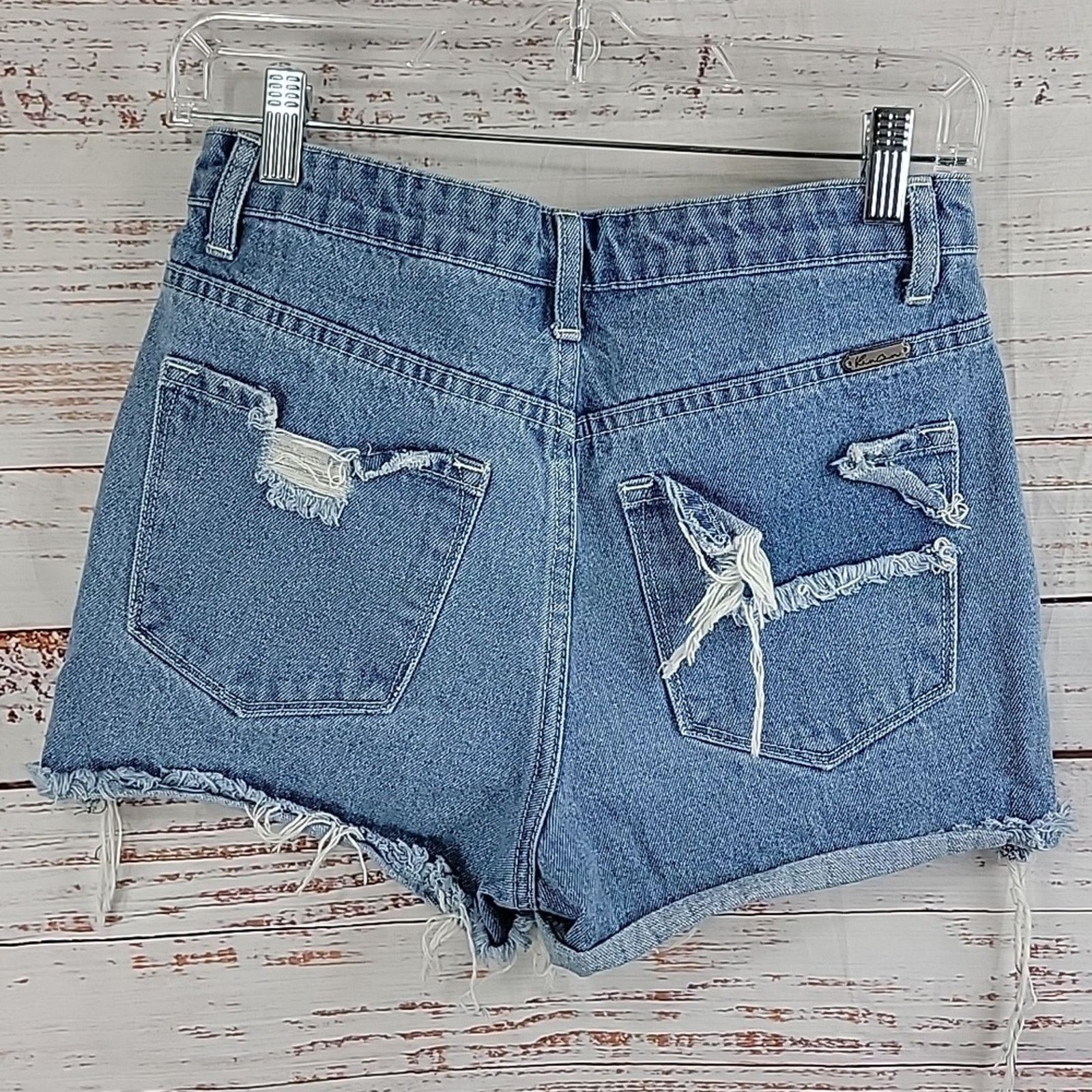 Other Light Wash Distressed Denim Cut Off Shorts Size 25 Size 25" / US 0 / IT 36 - 15 Thumbnail