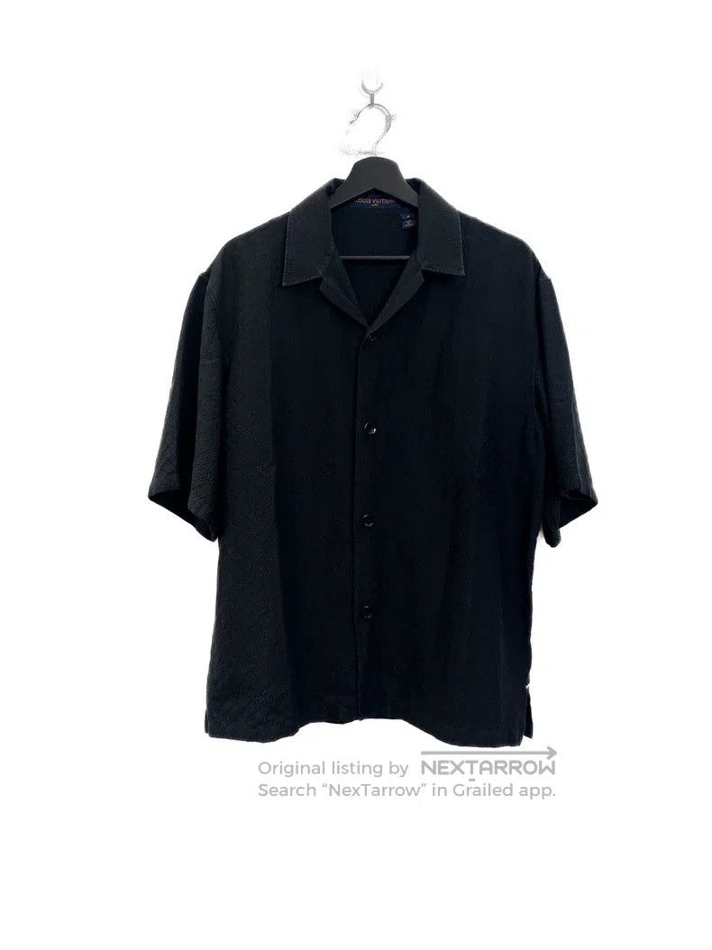 Louis Vuitton Louis Vuitton Black dark full print short sleeve shirt Size US M / EU 48-50 / 2 - 1 Thumbnail