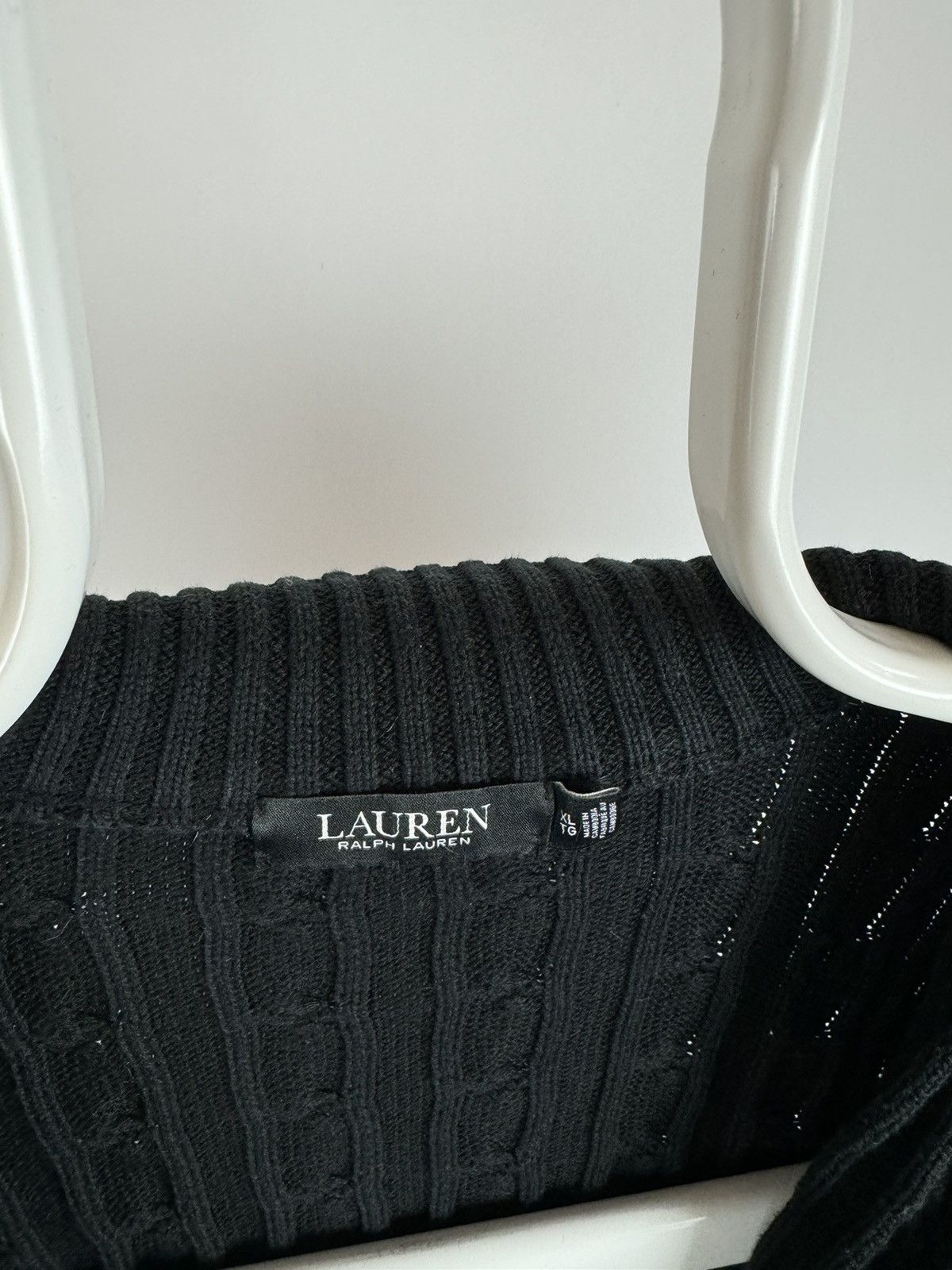 Vintage Vintage Lauren Ralph Lauren Full Zip Black Label Sweater Size XL / US 12-14 / IT 48-50 - 3 Thumbnail