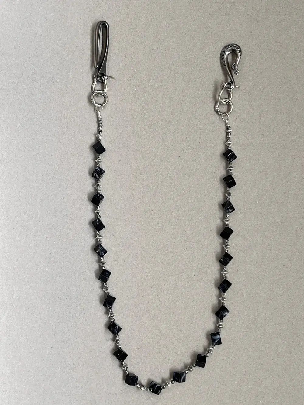 Jewelry Gothic Black Stone Pants Chain Waist Size ONE SIZE - 3 Thumbnail