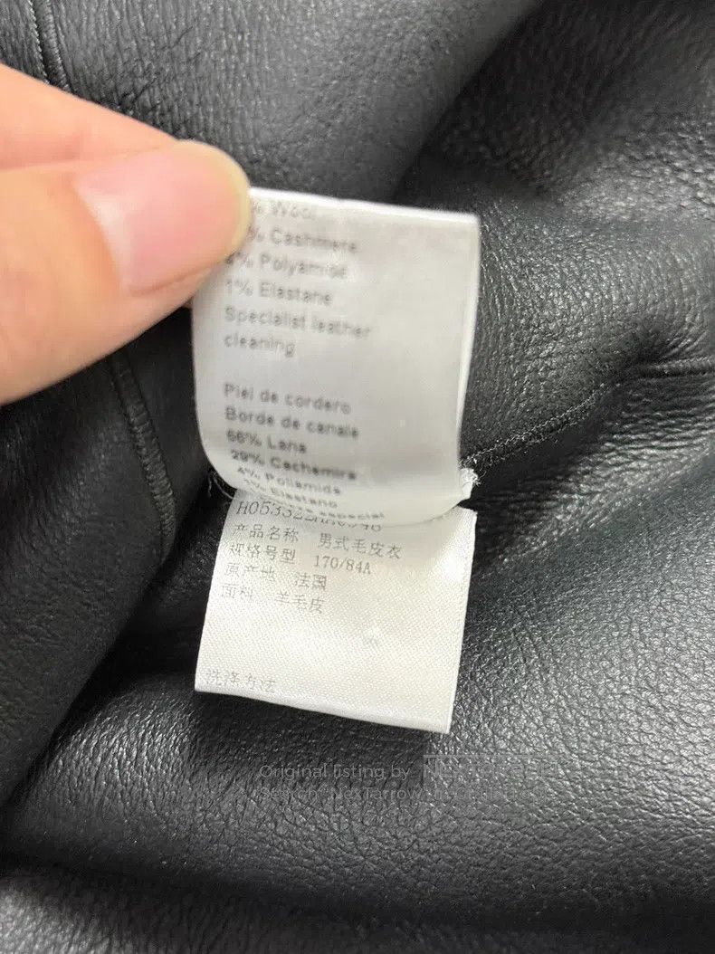 Hermes Hermes Men's Fur and Leather Integrated Jacket, 66% Wool, Size M / US 6-8 / IT 42-44 - 6 Thumbnail