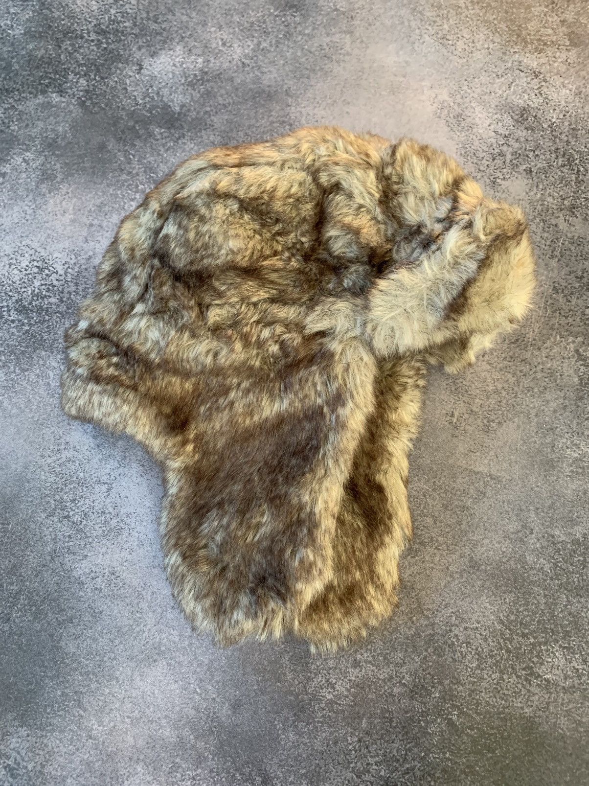 Japanese Brand Vintage Crazy Y2k Mohair Fuzzy Hat Ushanka Punk Huge Size ONE SIZE - 7 Thumbnail