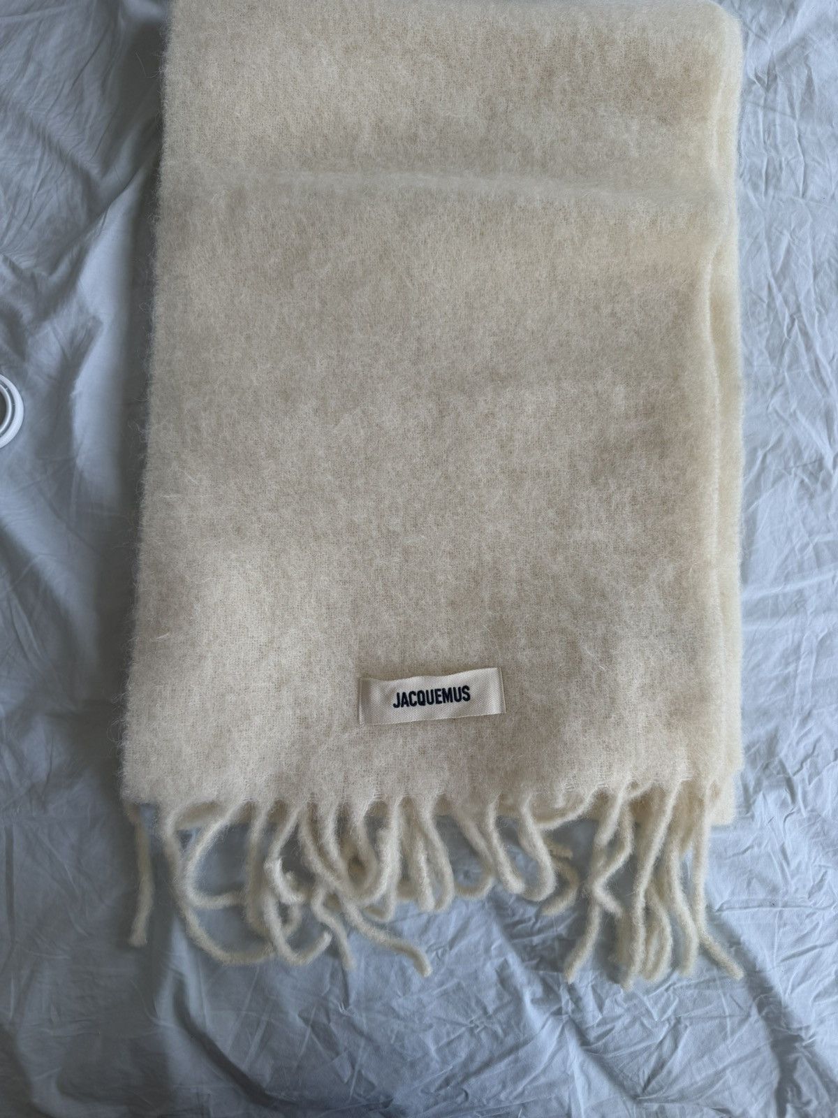 Jacquemus Jacquemus Off-White La Casa “The Carro Scarf” Size ONE SIZE - 1 Thumbnail