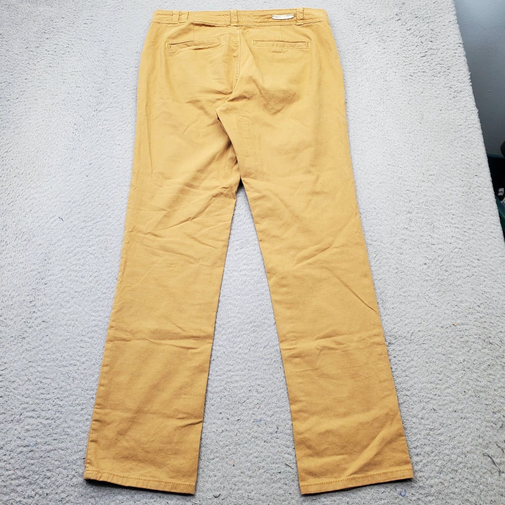 Vintage Pilcro Womens Chino Pants Tan 28 Cotton Stretch Straight Leg - Size 28 Womens Flat Front Casual Preppy Size 28" / US 6 / IT 42 - 2 Thumbnail