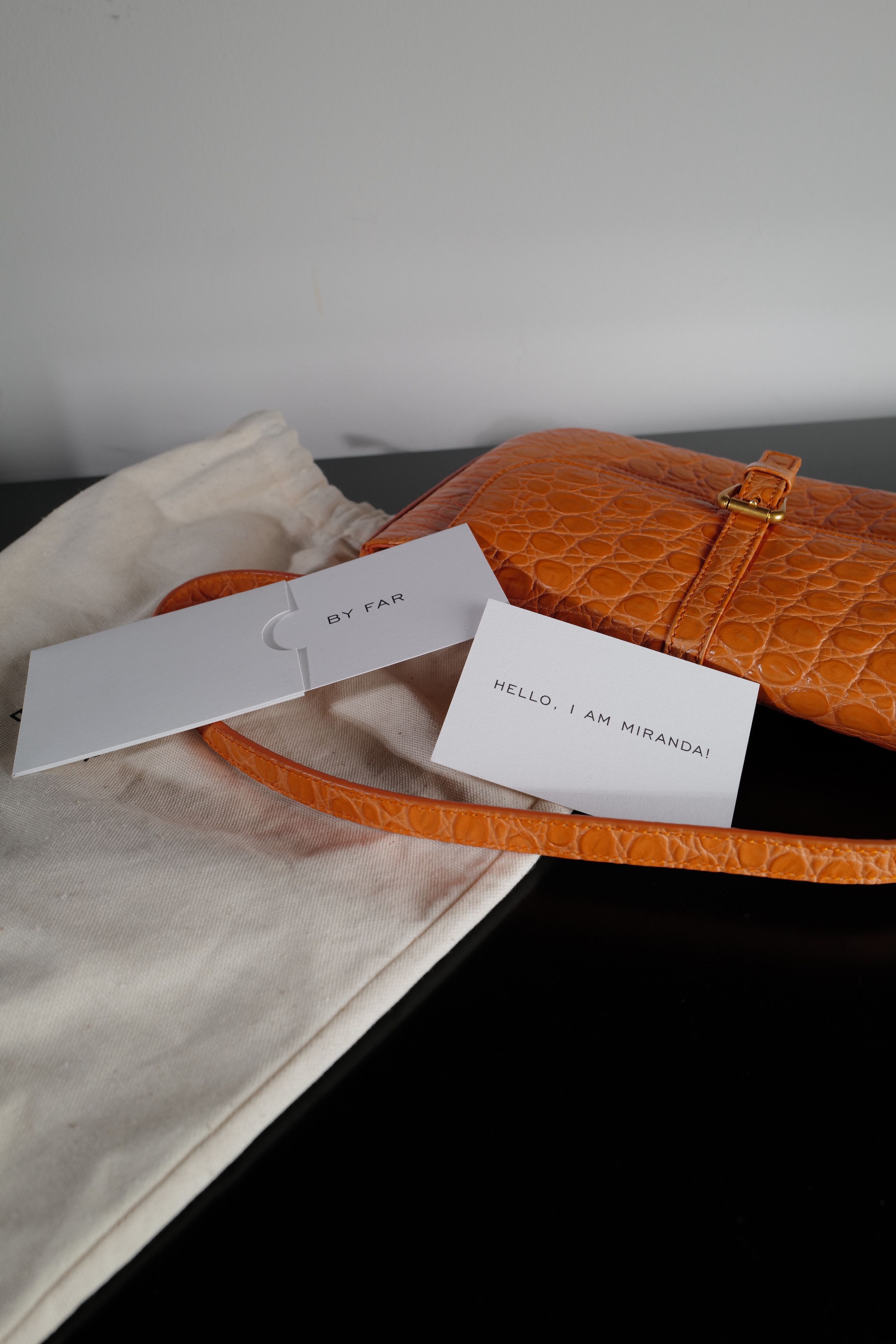 By Far BY FAR MIRANDA PAPAYA CROCO Size ONE SIZE - 16 Thumbnail
