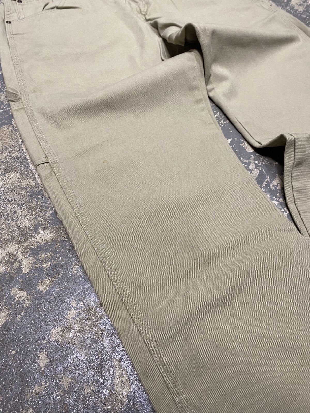 Carhartt × Dickies × Vintage Vintage Dickies Tan Cream Carpenter Baggy Fit Pants Size US 32 / EU 48 - 9 Thumbnail
