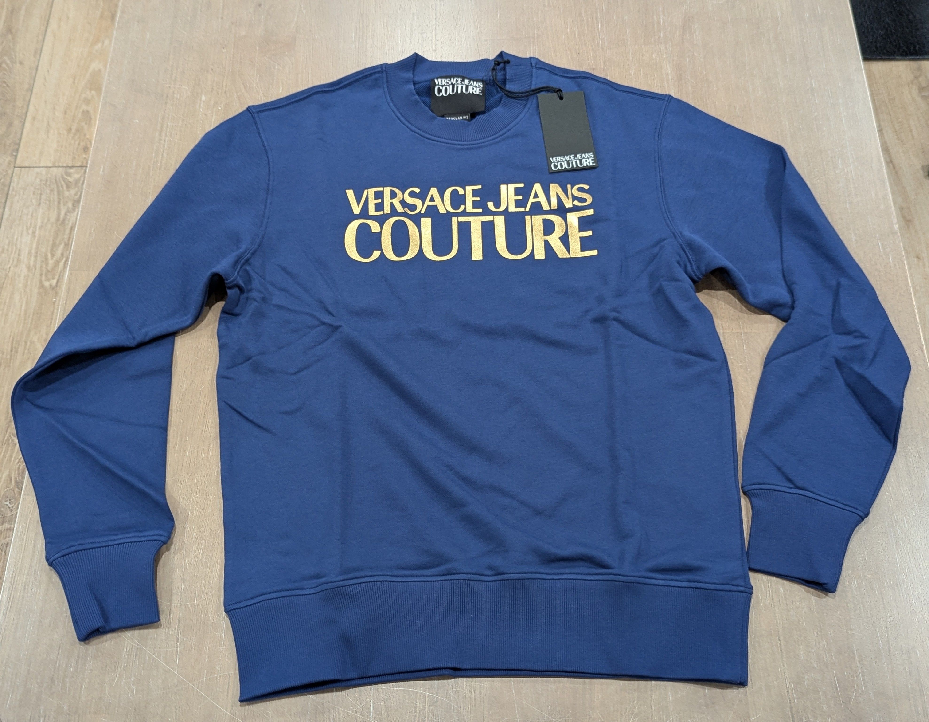 Versace Jeans Couture Logo Crewneck Sweatshirt Navy XL