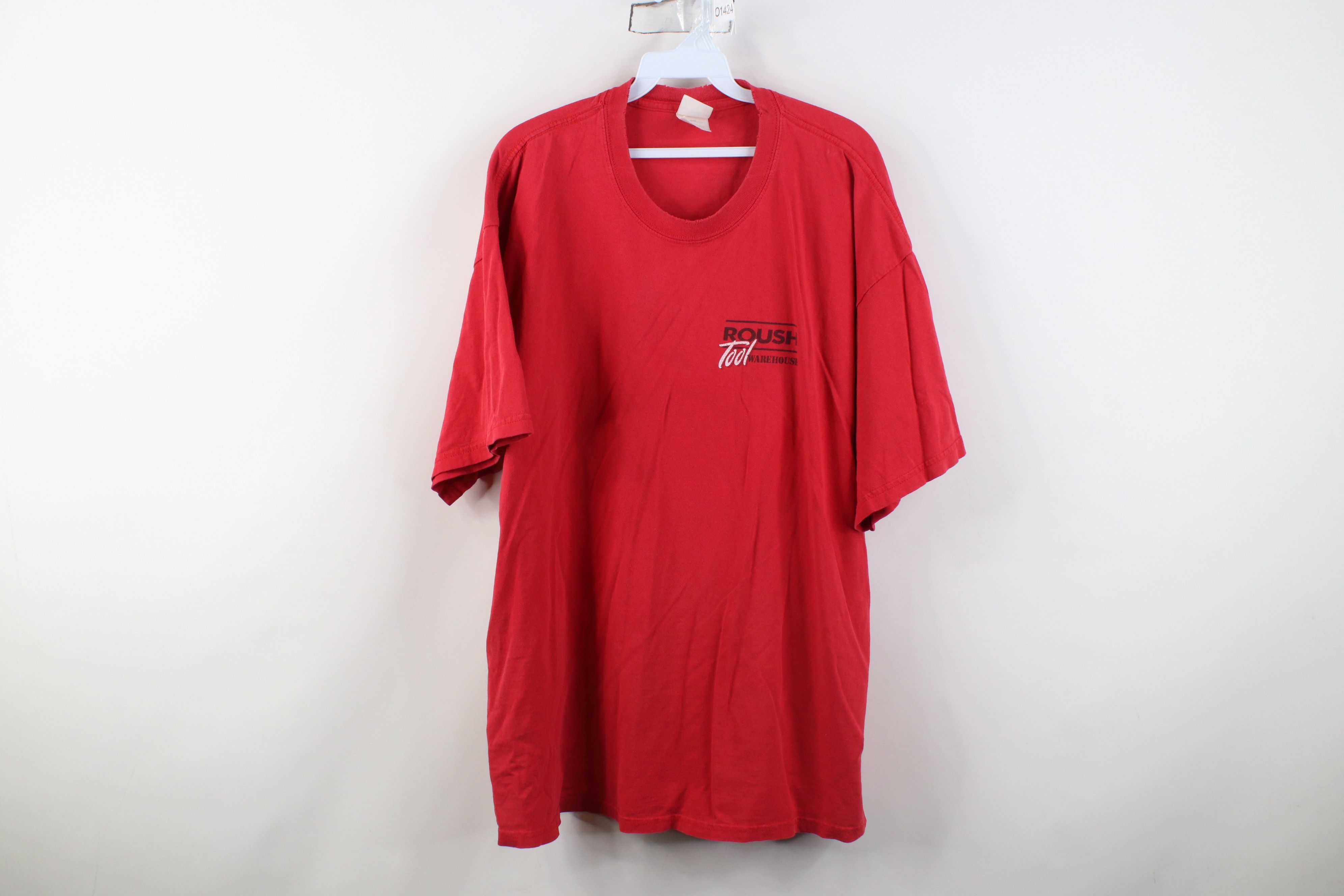 Vintage Vintage Roush Racing Tool Warehouse Short Sleeve T-Shirt Red Size US XXL / EU 58 / 5 - 1 Thumbnail