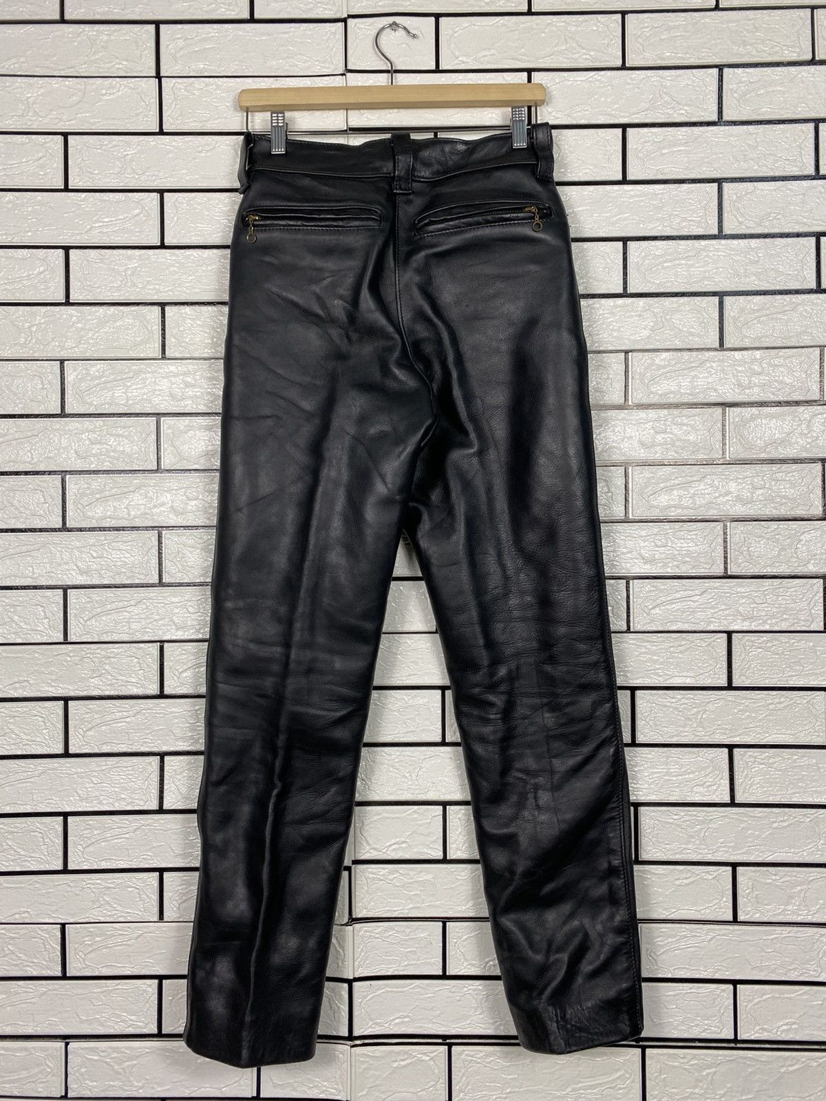 Vanson Leathers 📌Vintage Genuine Leather Pants Cafe Racer Vanson Leather Size US 30 / EU 46 - 9 Thumbnail